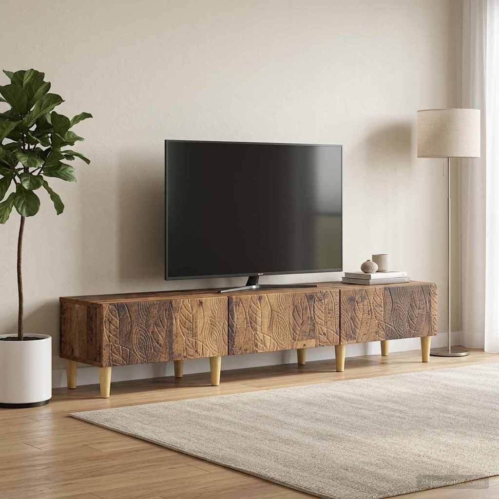 vidaXL TV-kast 147 x 34,5 x 30 cm Wit Bewerkt hout
