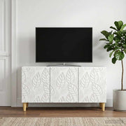 vidaXL TV-kast 99 x 34,5 x 50 cm Wit Bewerkt hout
