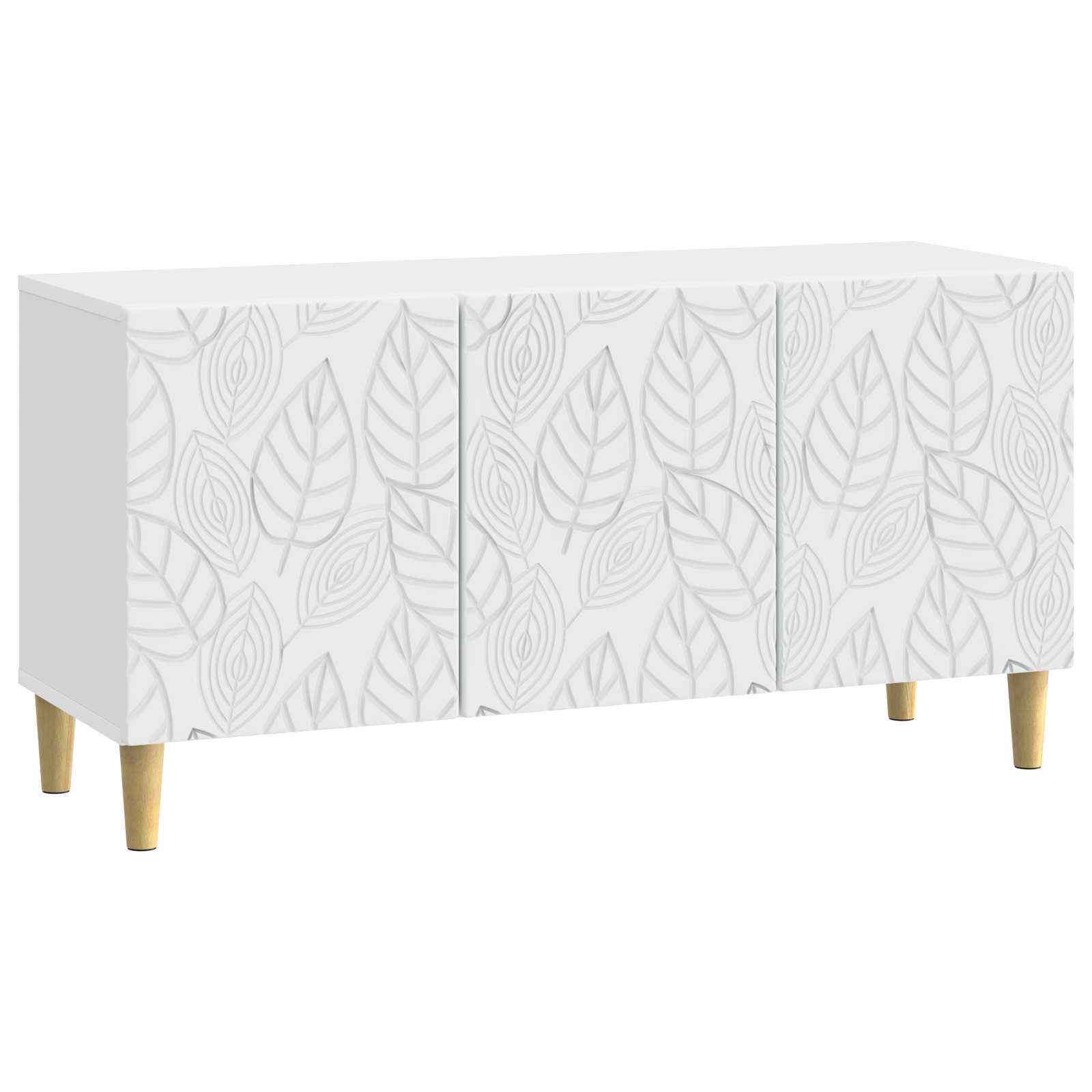 vidaXL TV-kast 99 x 34,5 x 50 cm Wit Bewerkt hout