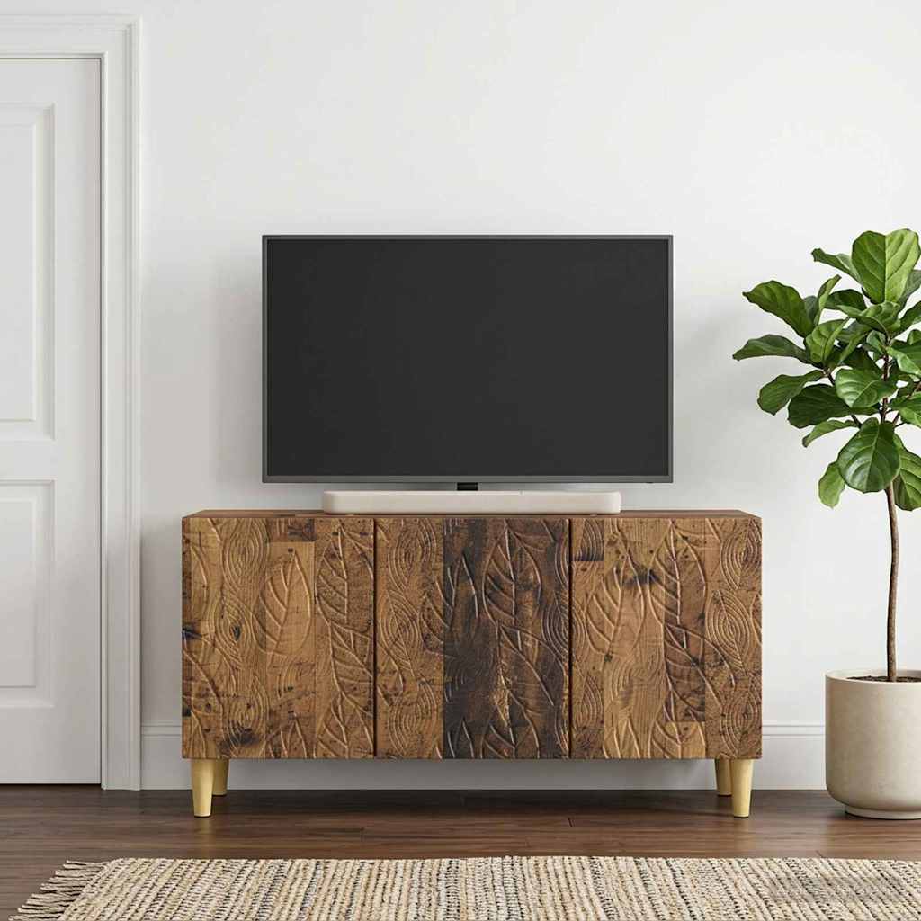 vidaXL TV-kast 99 x 34,5 x 50 cm Wit Bewerkt hout