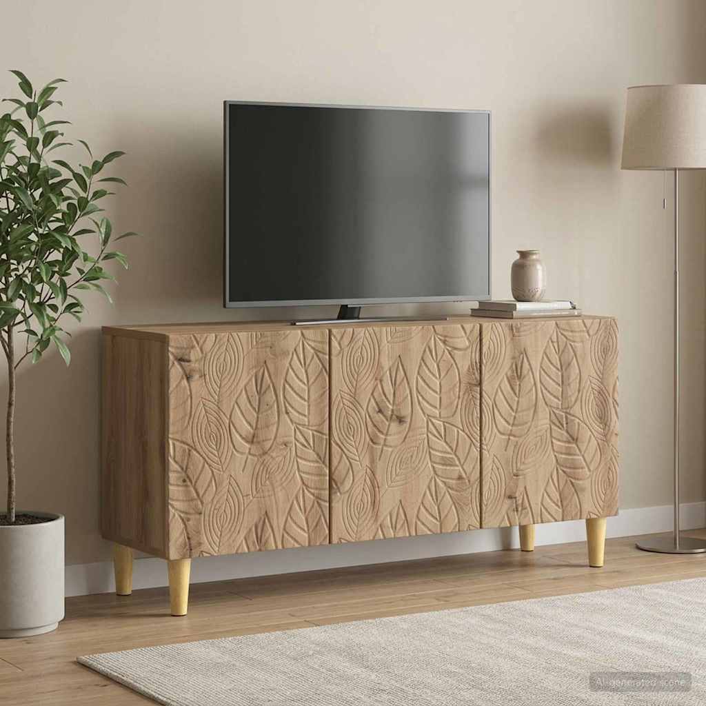 vidaXL TV-kast 99 x 34,5 x 50 cm Wit Bewerkt hout