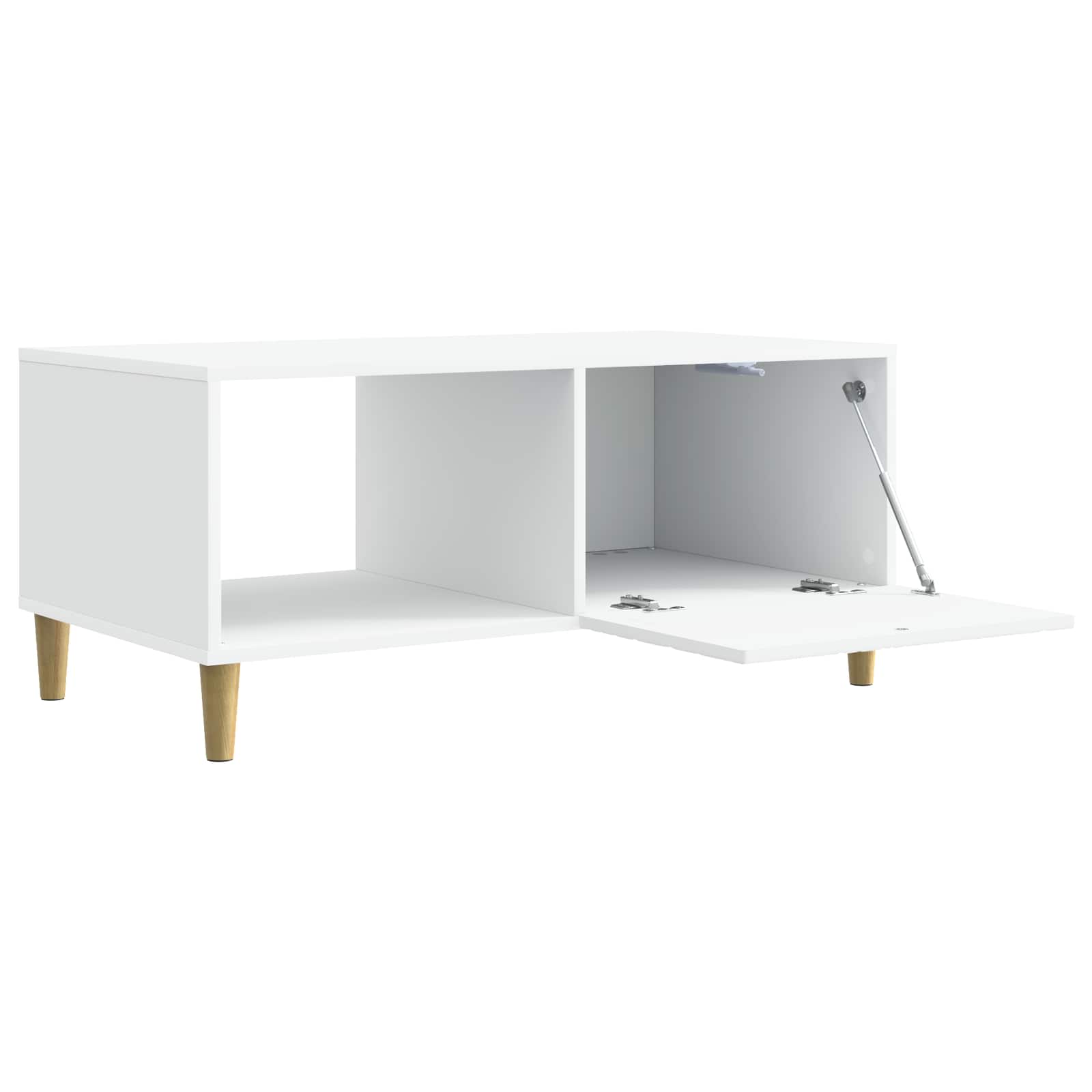 vidaXL Salontafel Wit 90 x 50 x 40 cm Bewerkt hout