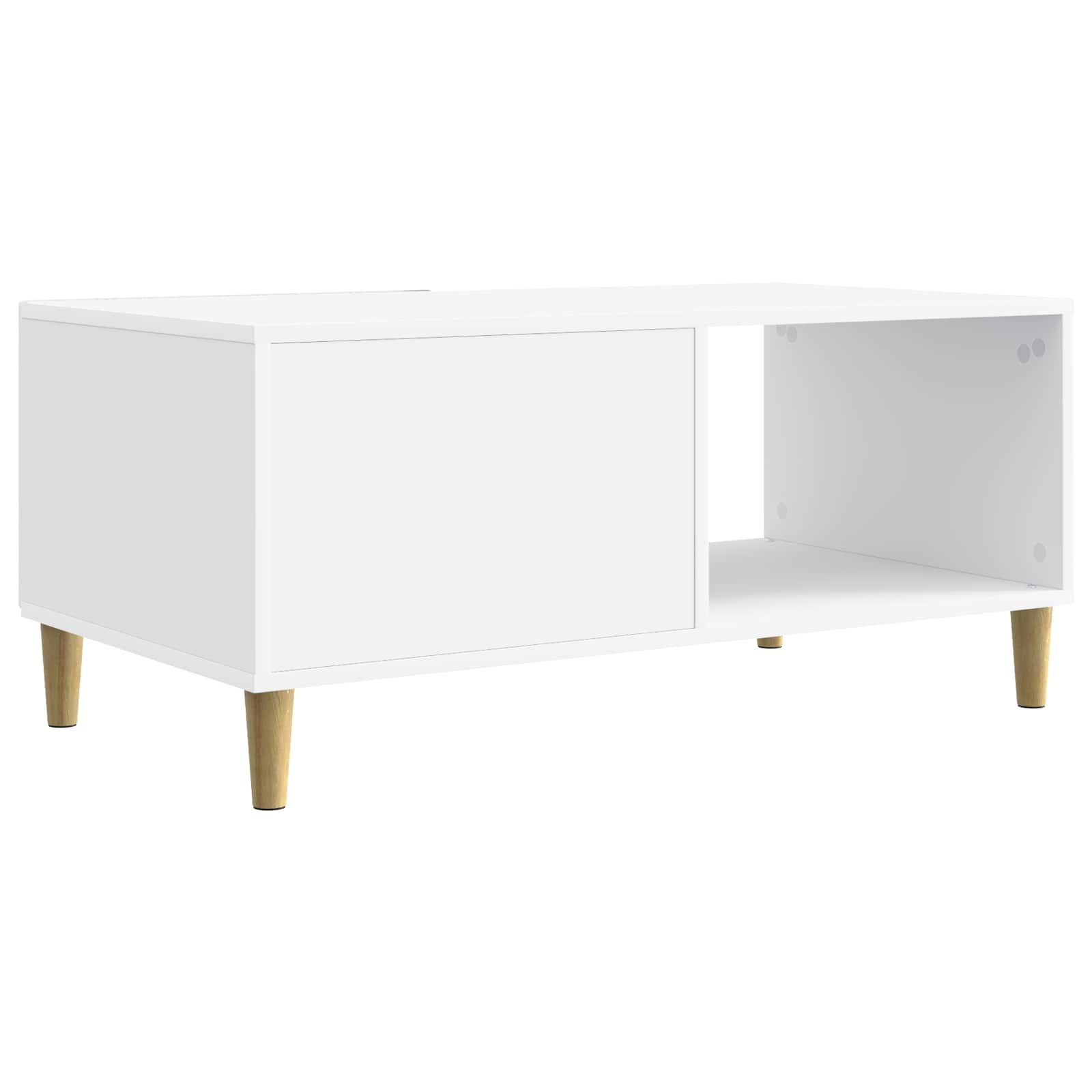 vidaXL Salontafel Wit 90 x 50 x 40 cm Bewerkt hout