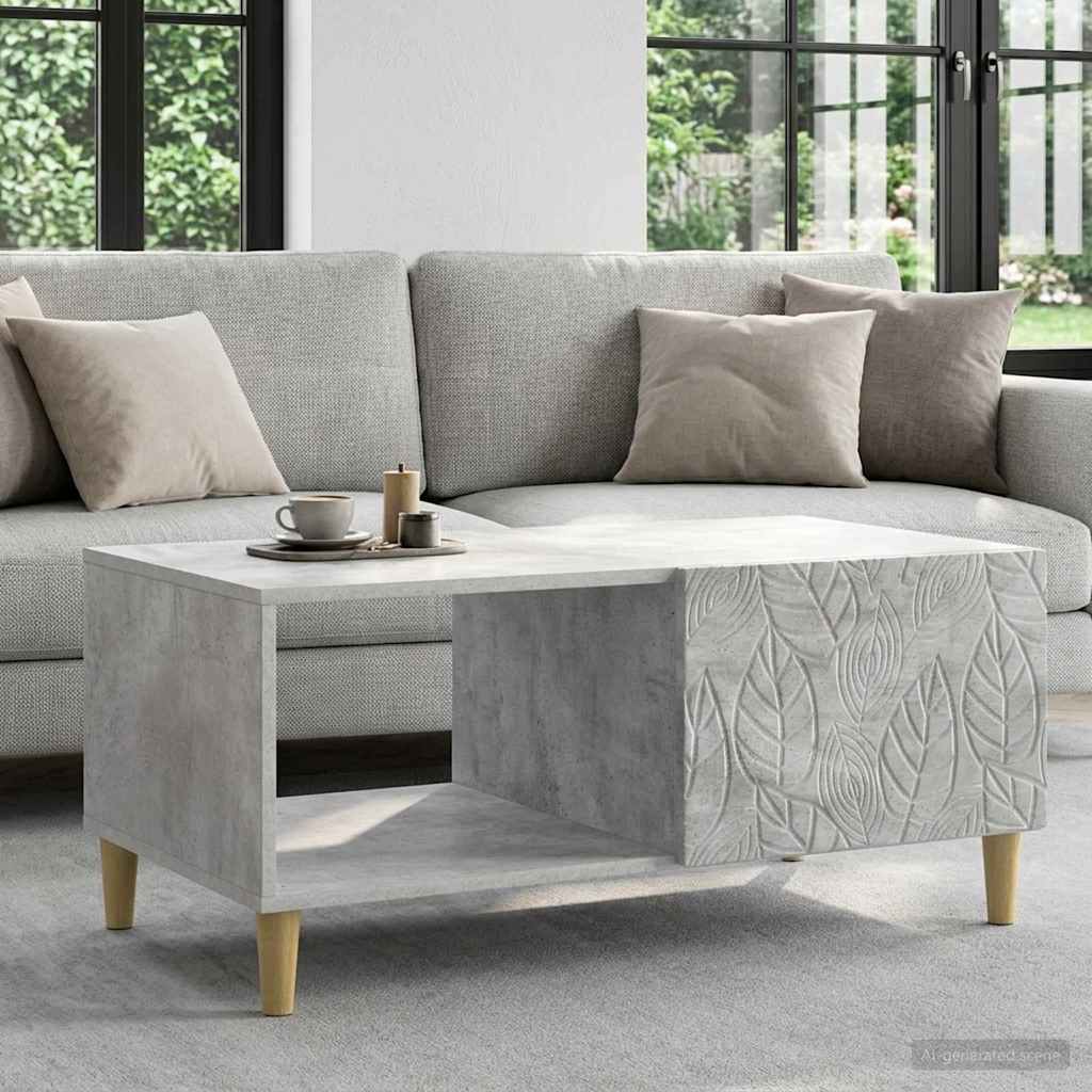vidaXL Salontafel Wit 90 x 50 x 40 cm Bewerkt hout