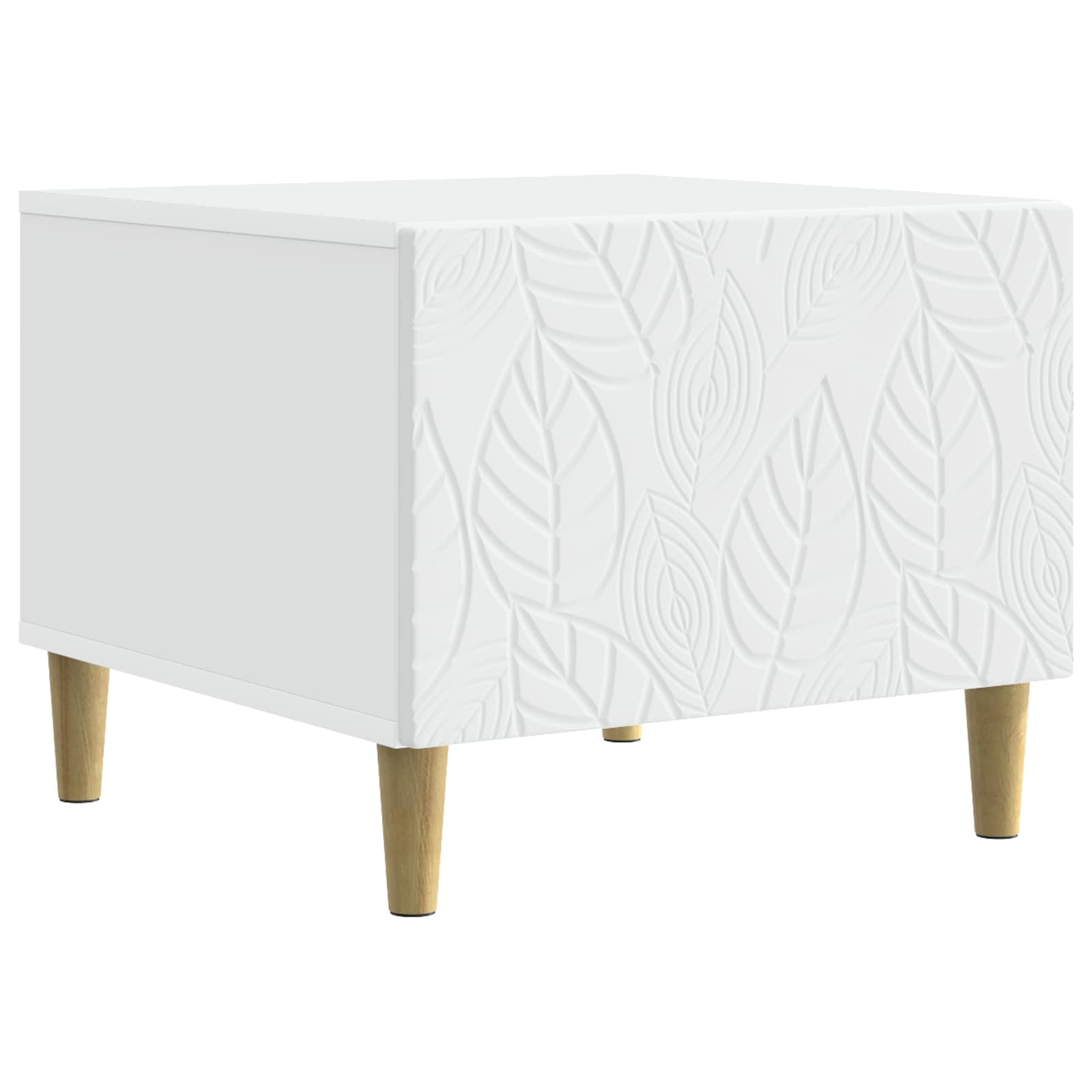 vidaXL Salontafel Wit 50 x 49 x 40 cm Bewerkt hout