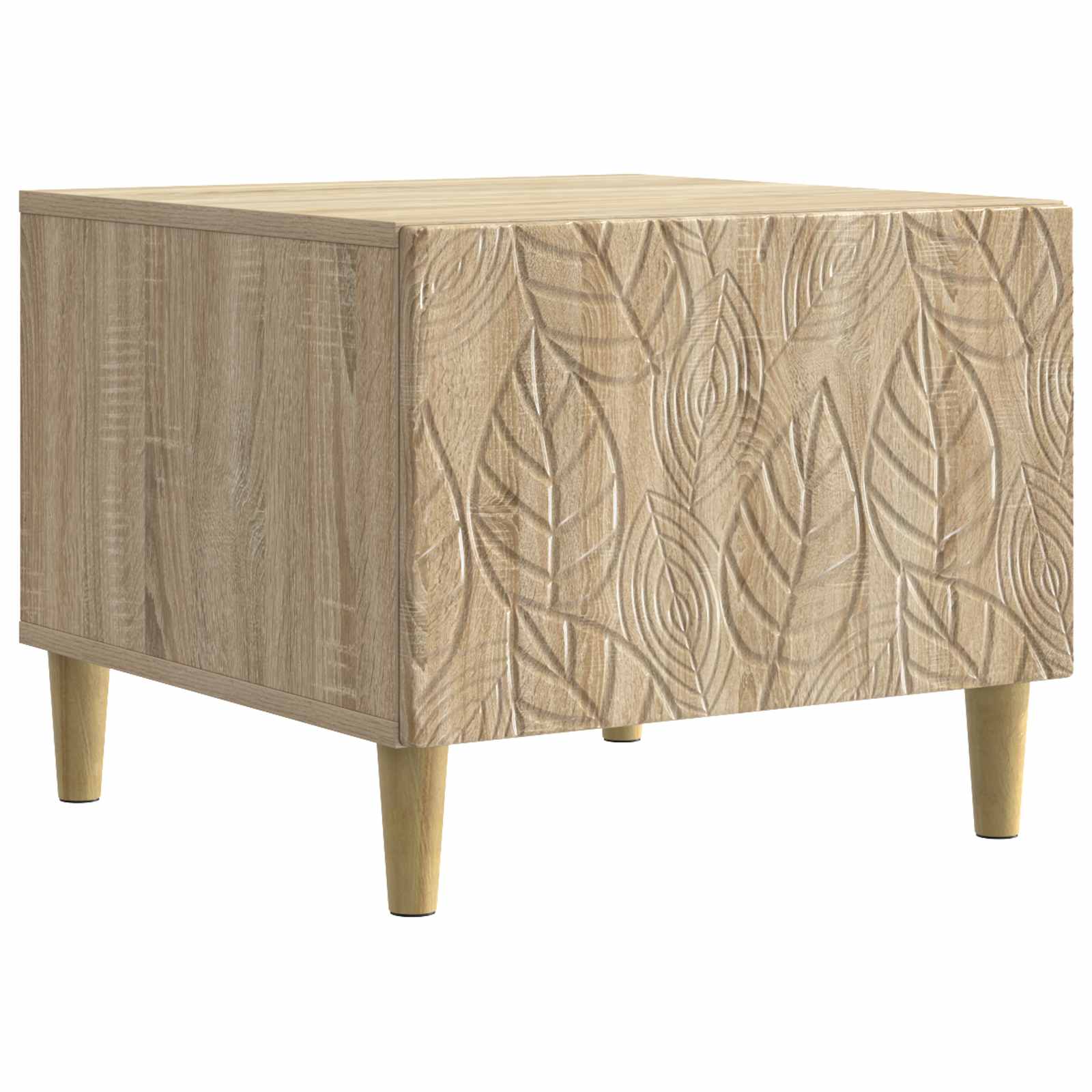 vidaXL Salontafel Wit 50 x 49 x 40 cm Bewerkt hout