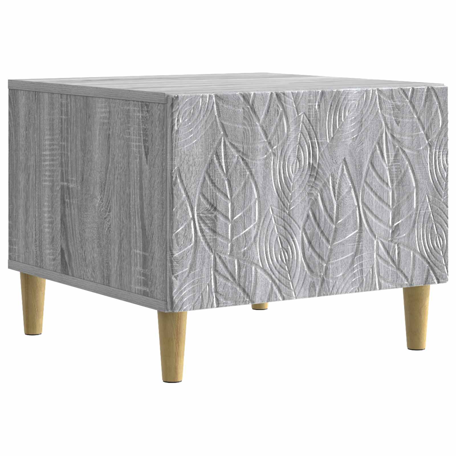 vidaXL Salontafel Wit 50 x 49 x 40 cm Bewerkt hout