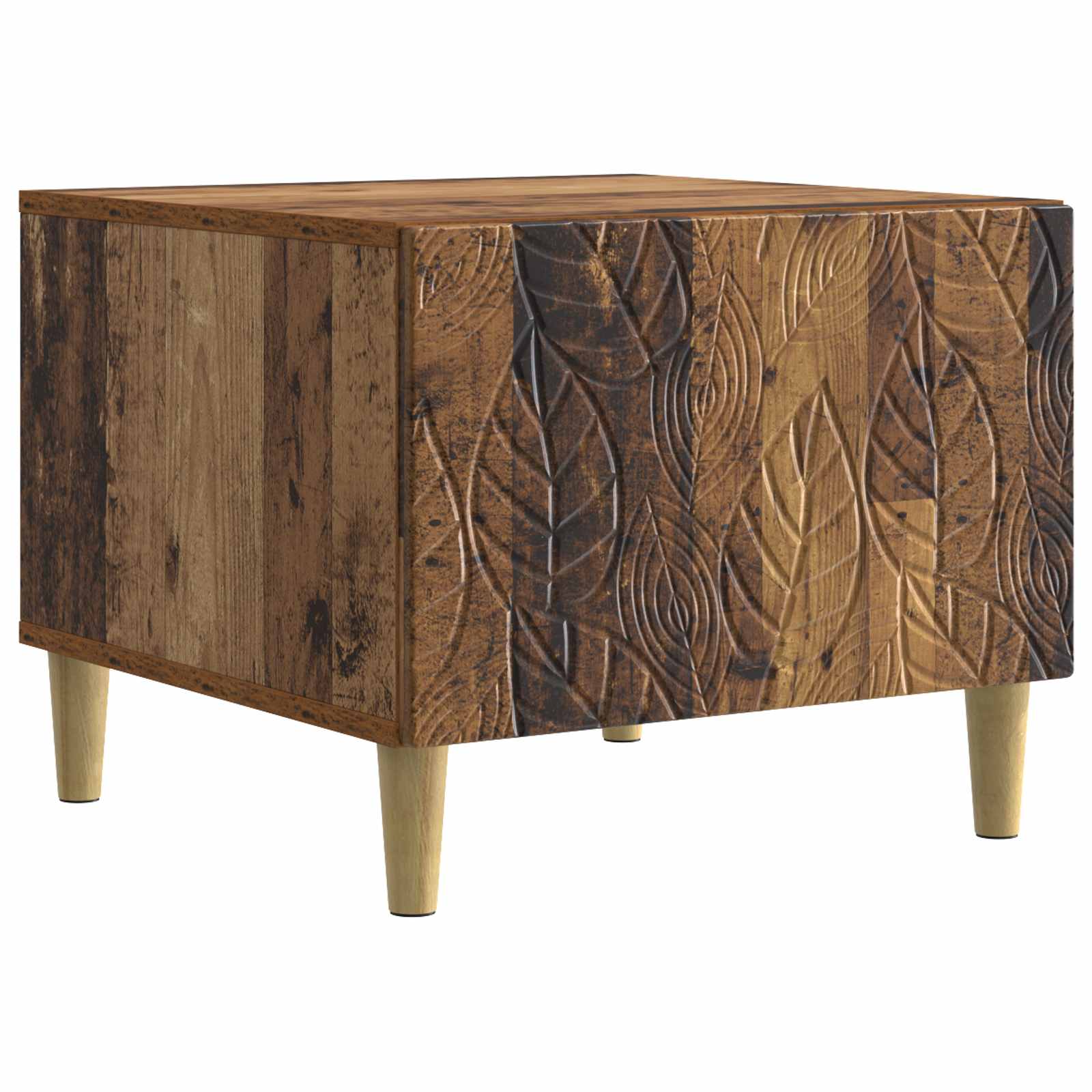vidaXL Salontafel Wit 50 x 49 x 40 cm Bewerkt hout