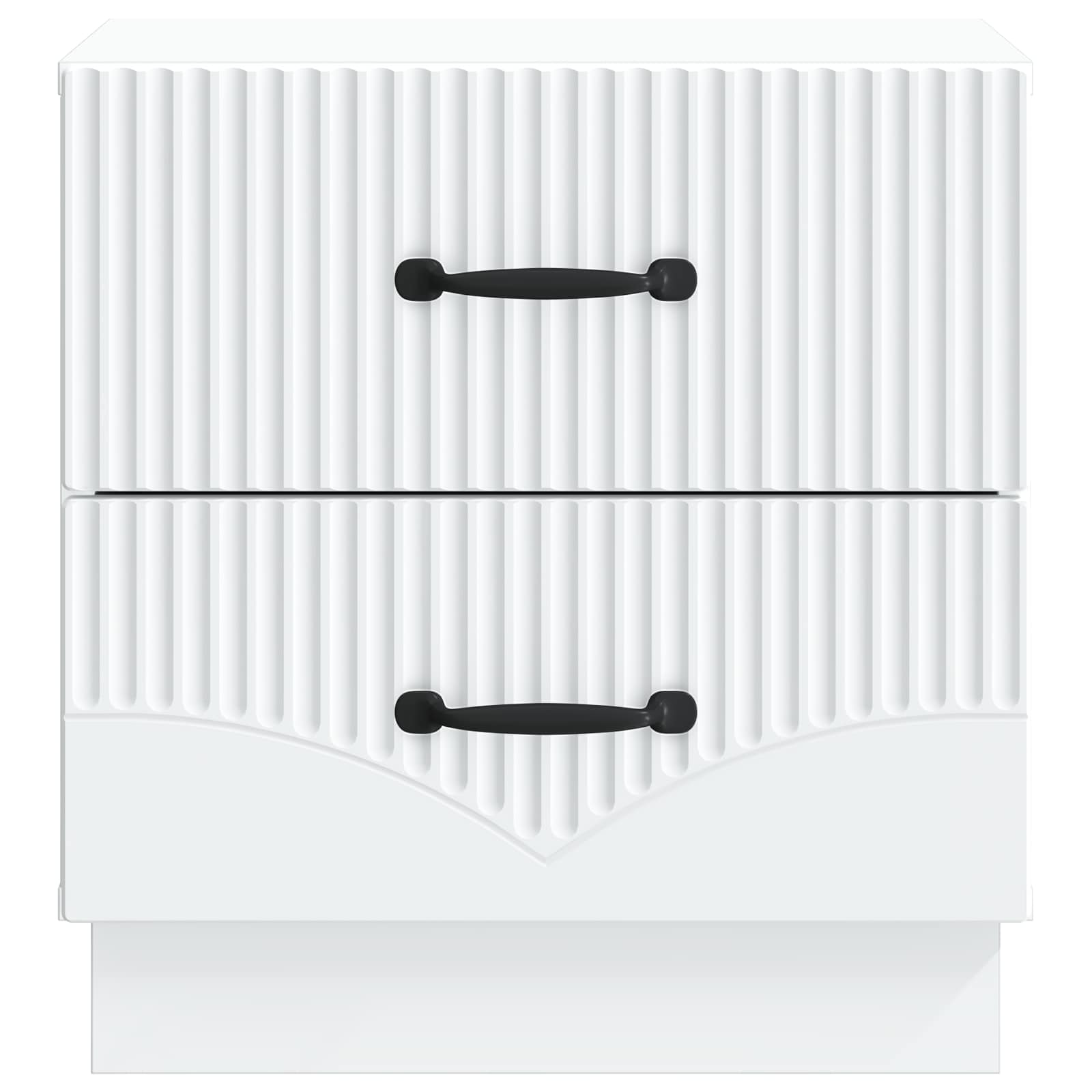 vidaXL Nachtkastje met lade 2 pcs Wit 43 x 34,5 x 44,5 cm Bewerkt hout