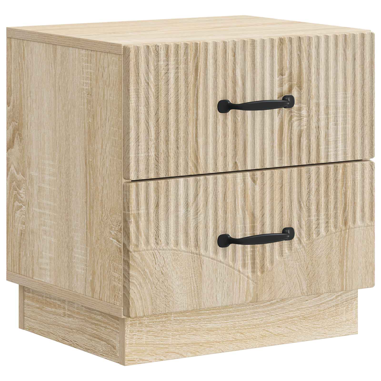 vidaXL Nachtkastje met lade 2 pcs Wit 43 x 34,5 x 44,5 cm Bewerkt hout