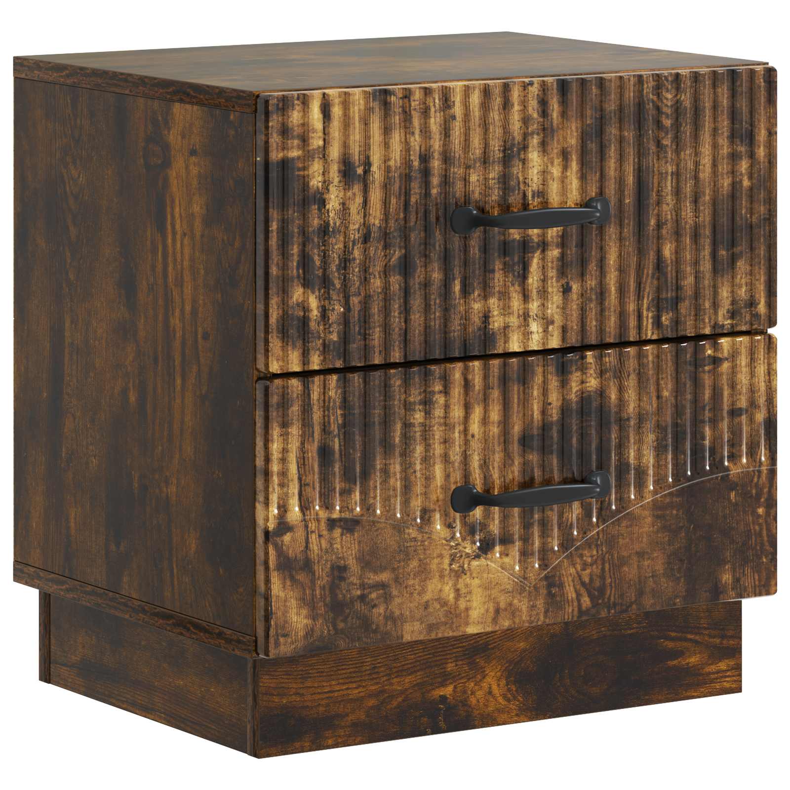 vidaXL Nachtkastje met lade 2 pcs Wit 43 x 34,5 x 44,5 cm Bewerkt hout
