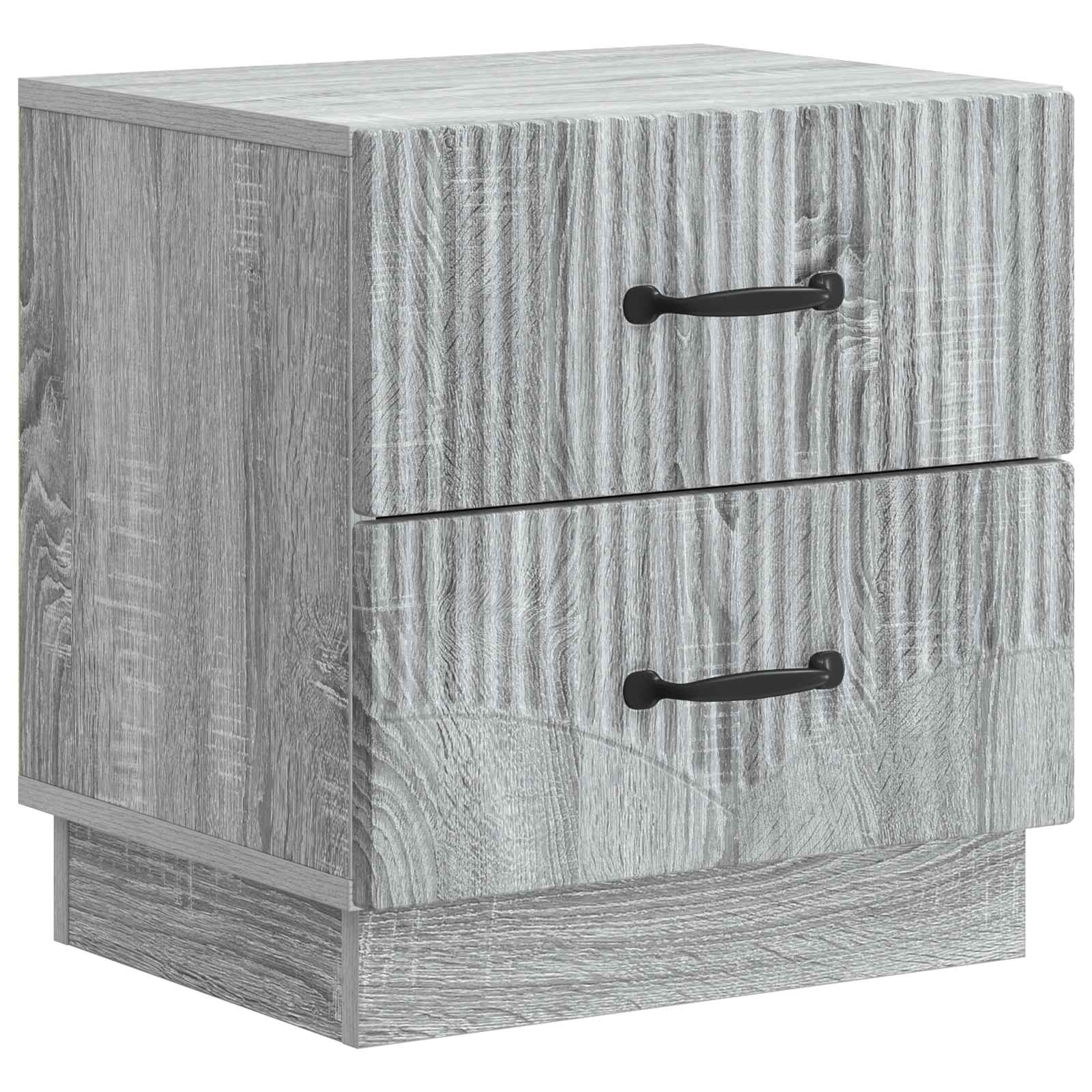 vidaXL Nachtkastje met lade 2 pcs Wit 43 x 34,5 x 44,5 cm Bewerkt hout