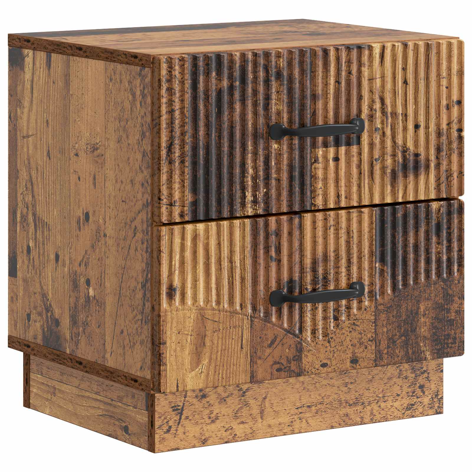 vidaXL Nachtkastje met lade 2 pcs Wit 43 x 34,5 x 44,5 cm Bewerkt hout