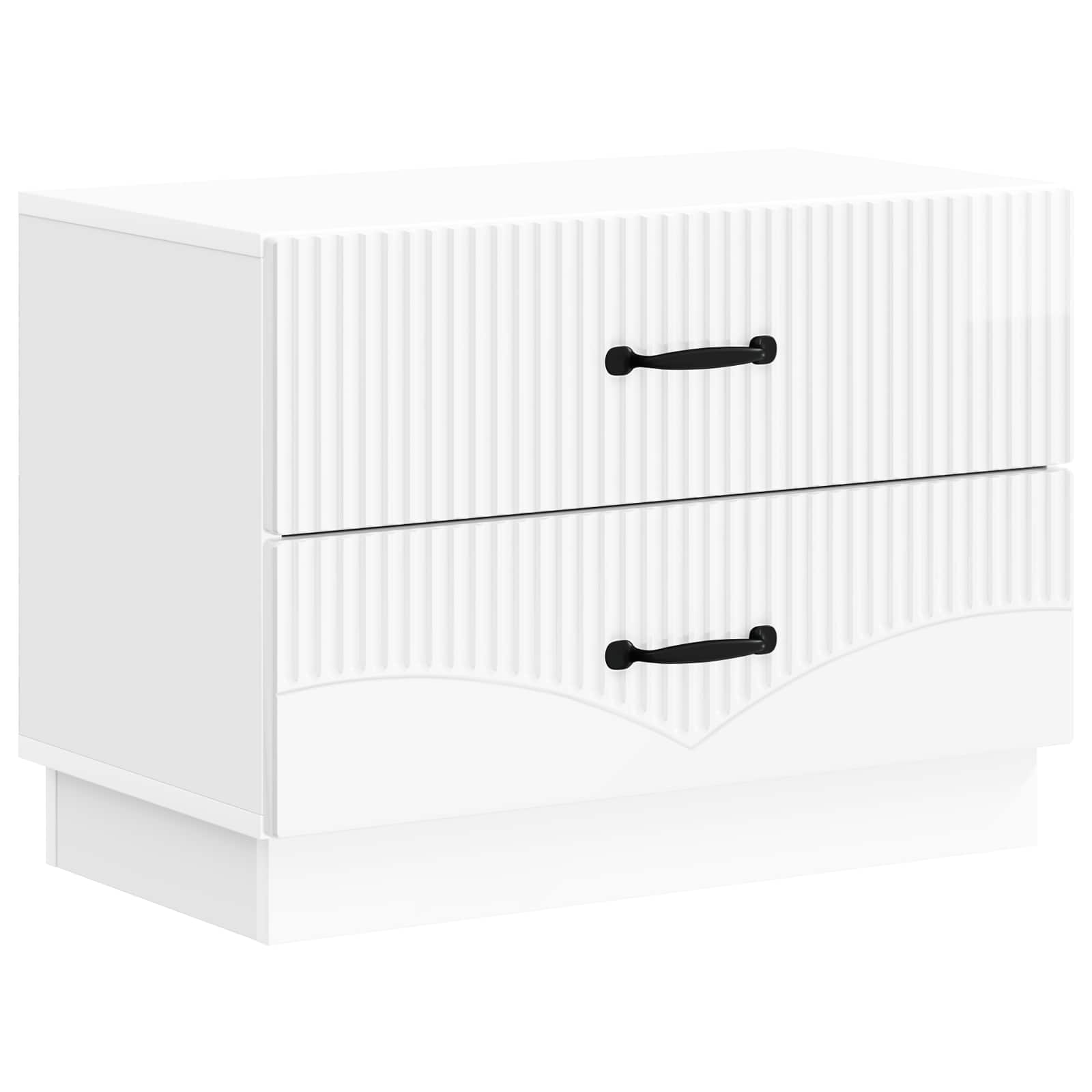 vidaXL Nachtkastje met lade Zwart 62 x 34,5 x 44,5 cm Bewerkt hout
