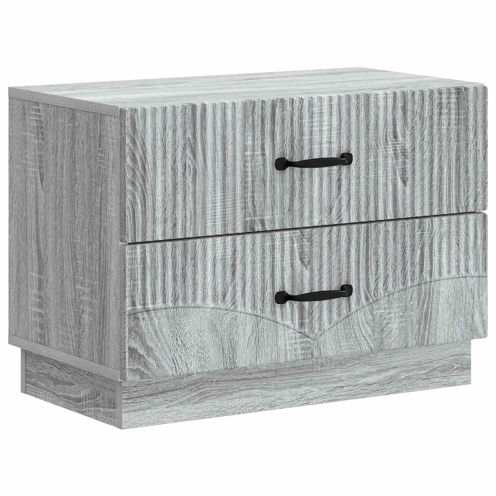 vidaXL Nachtkastje met lade Zwart 62 x 34,5 x 44,5 cm Bewerkt hout