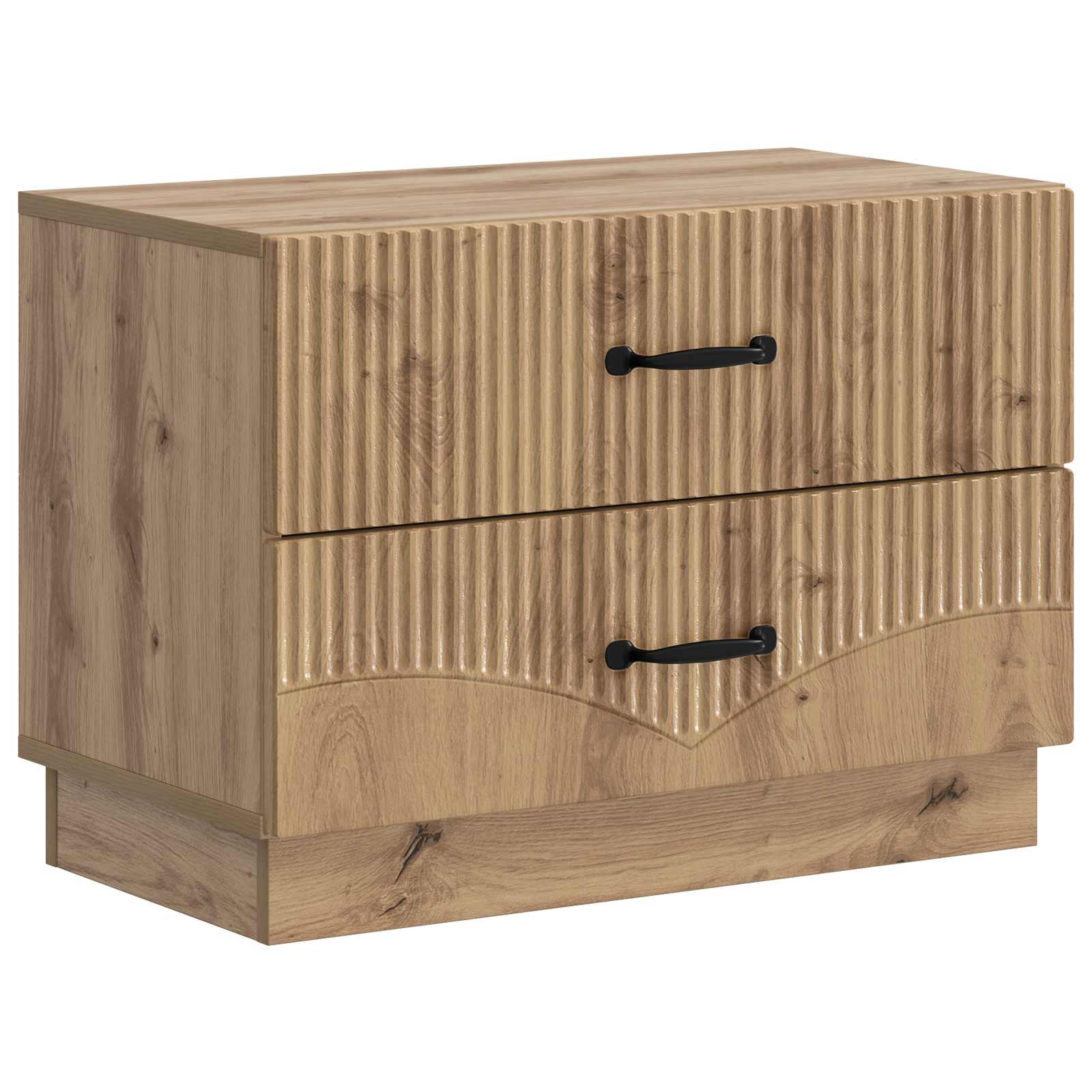 vidaXL Nachtkastje met lade Zwart 62 x 34,5 x 44,5 cm Bewerkt hout