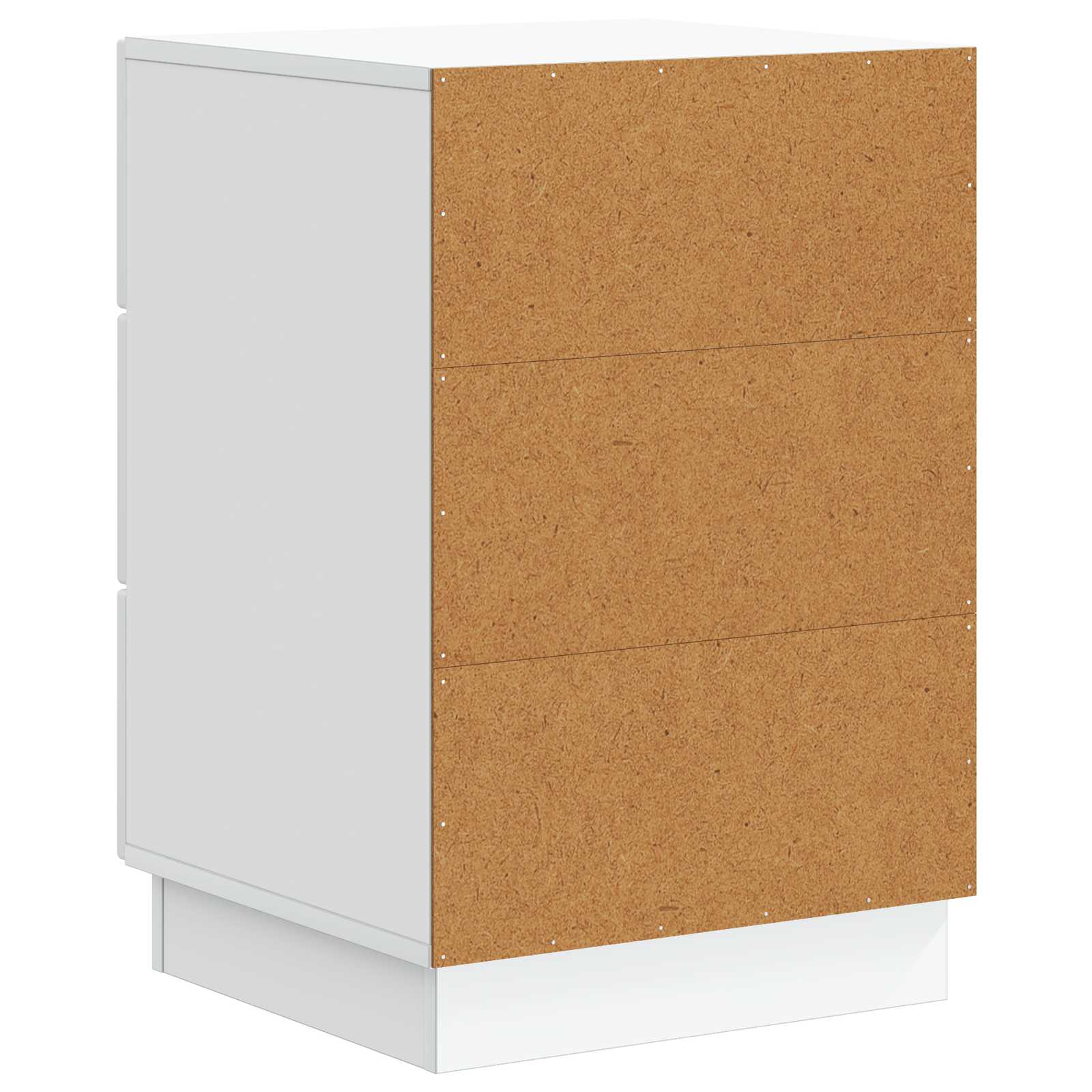 vidaXL Nachtkastje met lade Zwart 43 x 41 x 63,5 cm Bewerkt hout