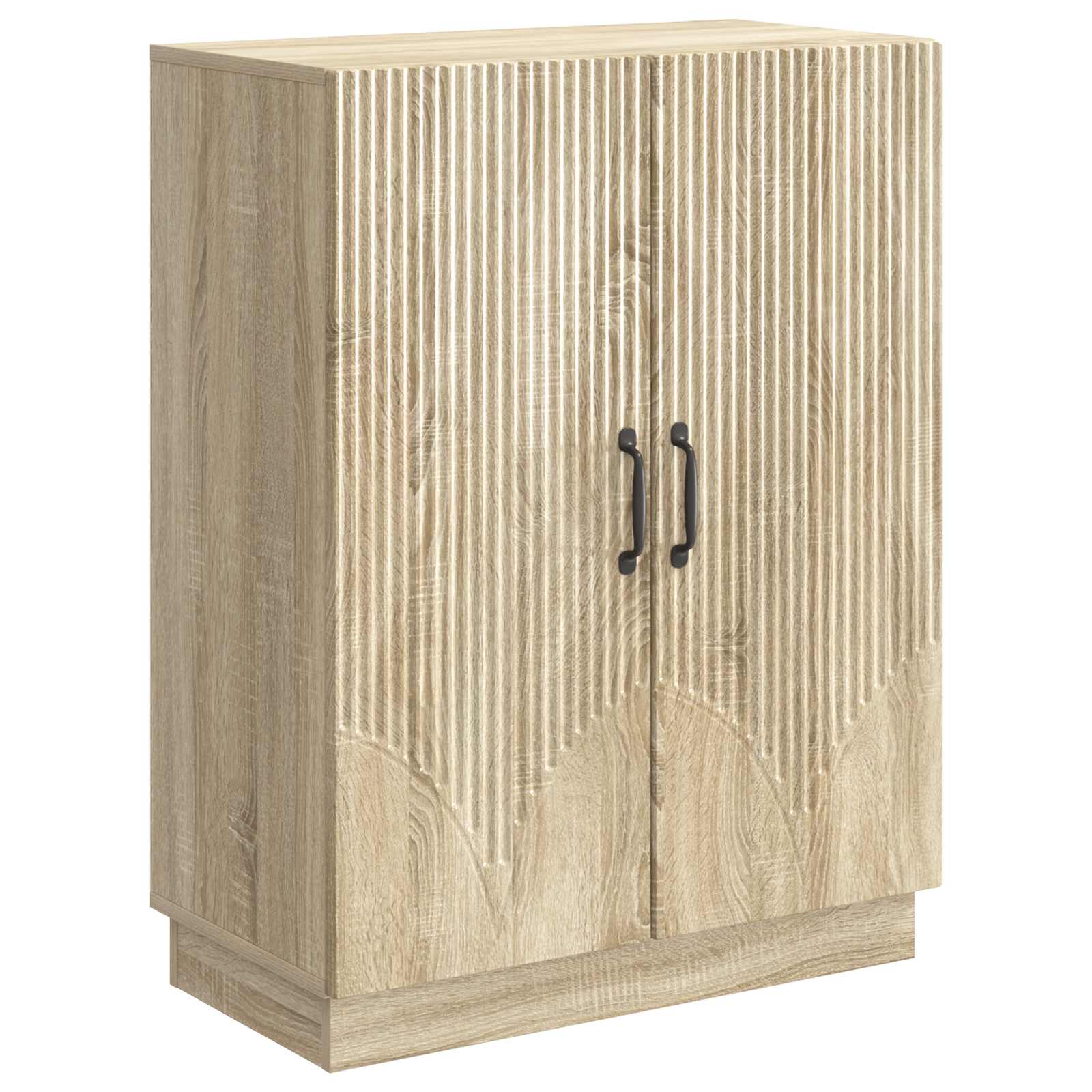 vidaXL Dressoir Zwart 66 x 34,5 x 87 cm Bewerkt hout
