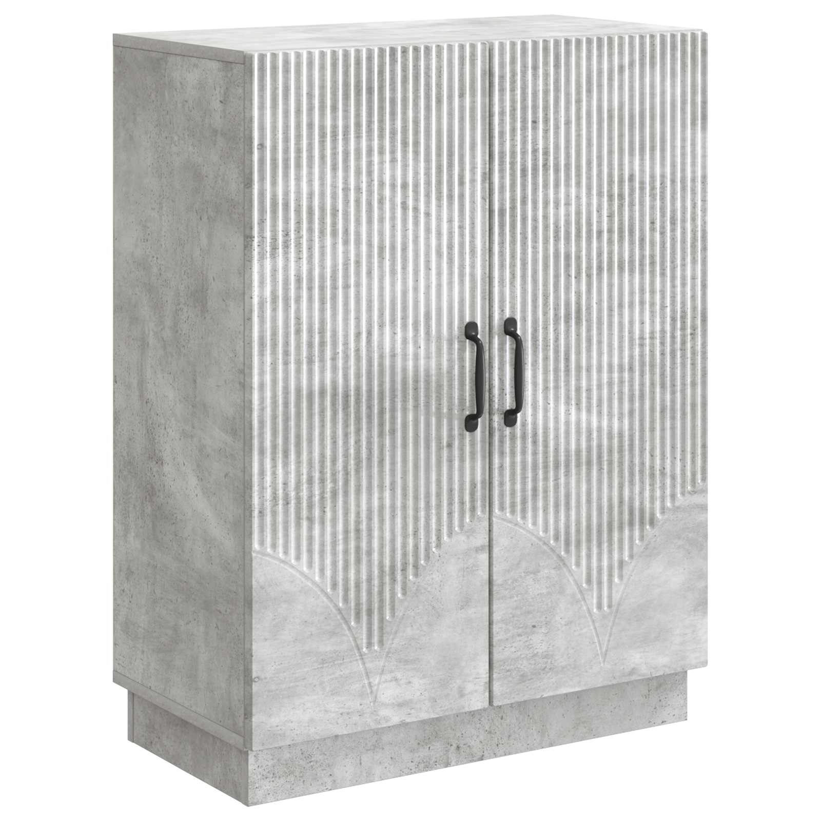 vidaXL Dressoir Zwart 66 x 34,5 x 87 cm Bewerkt hout
