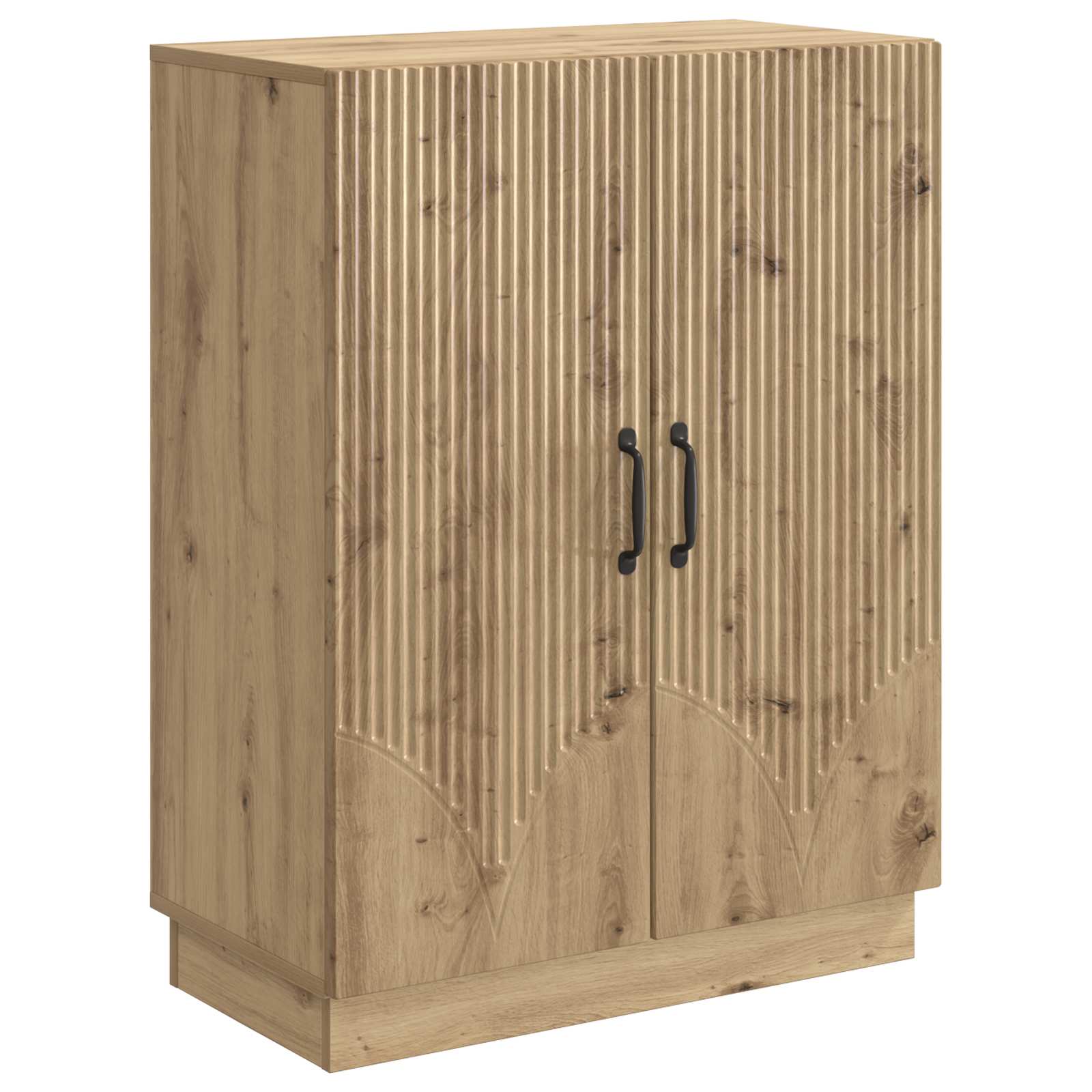 vidaXL Dressoir Zwart 66 x 34,5 x 87 cm Bewerkt hout