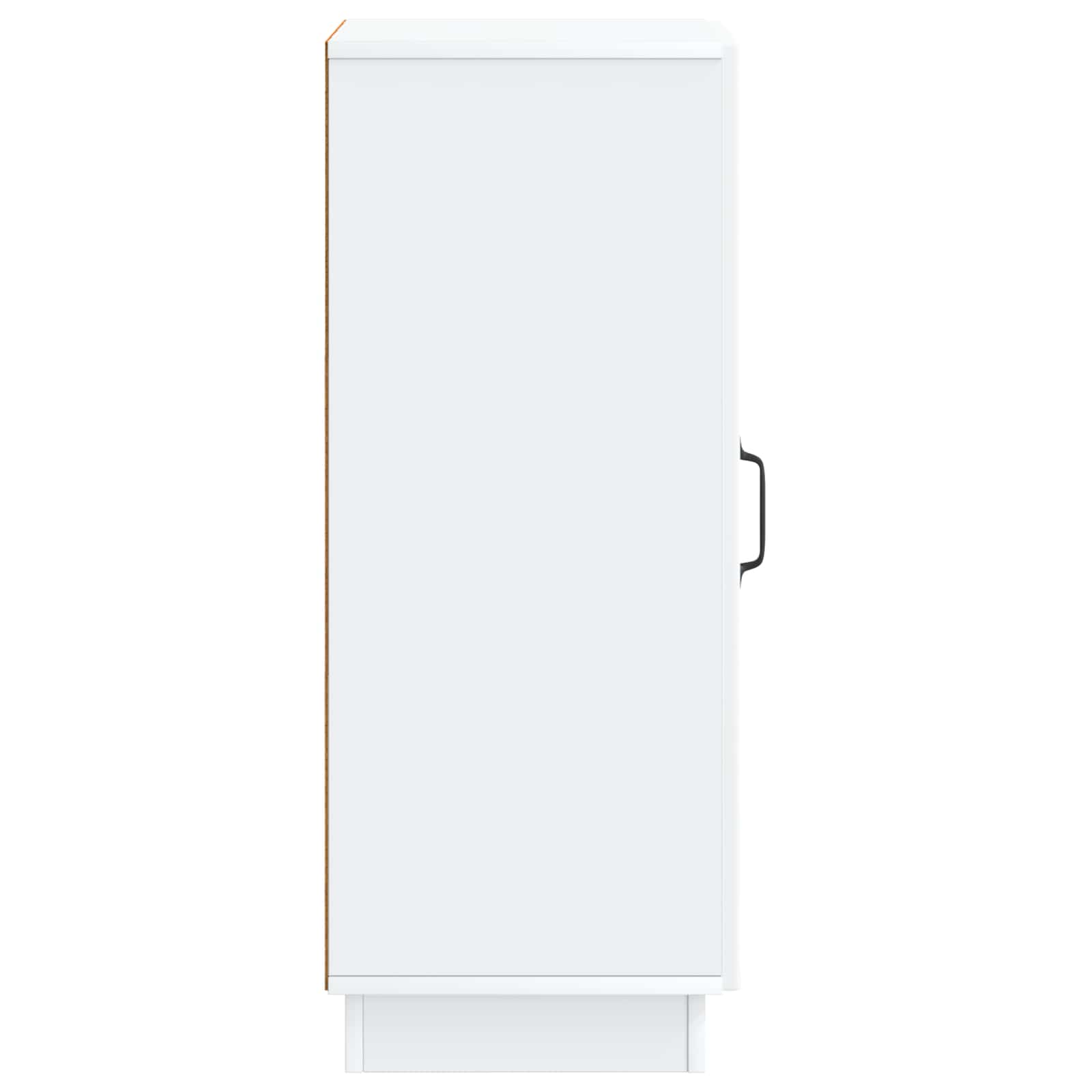vidaXL Dressoir Zwart 33 x 34,5 x 87 cm Bewerkt hout