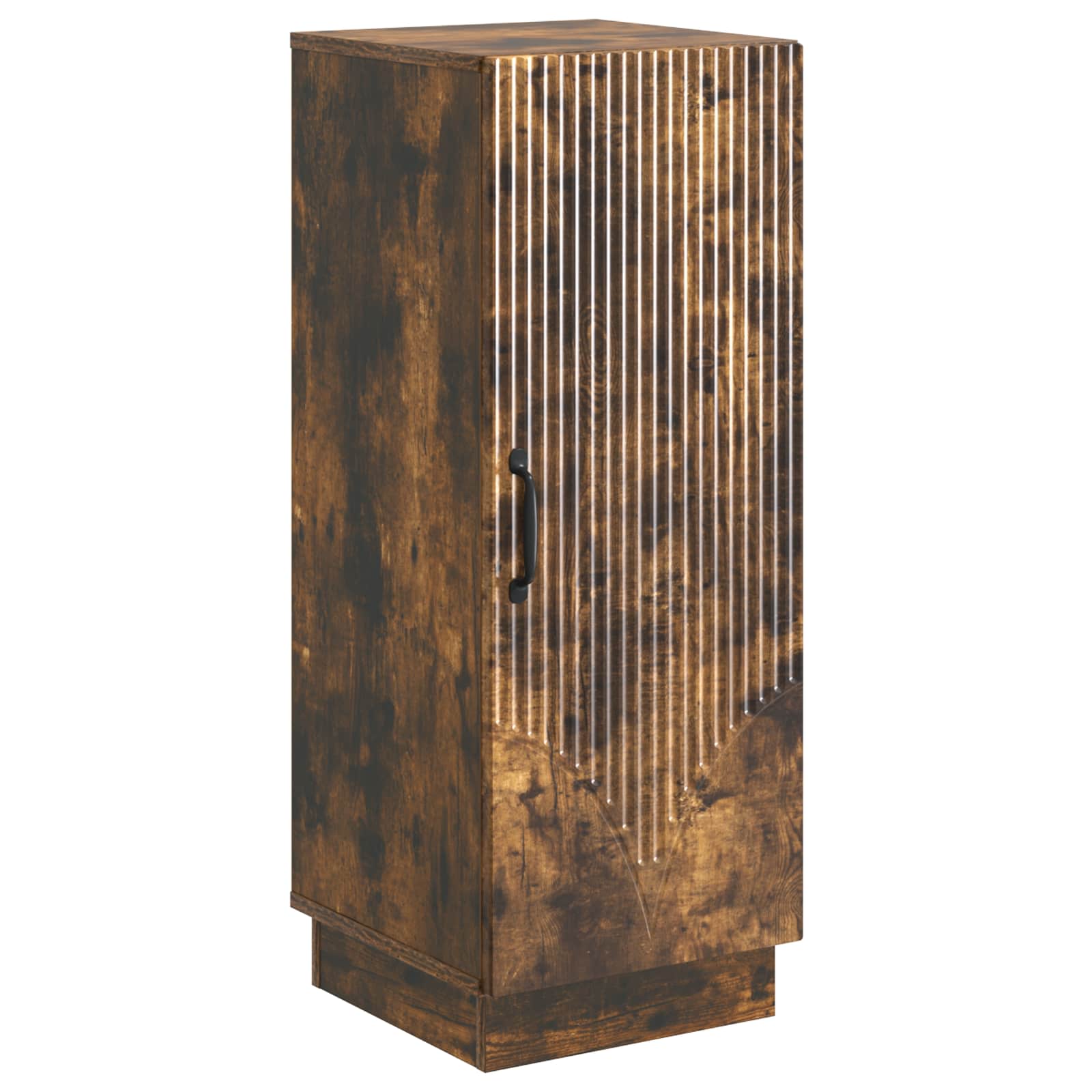 vidaXL Dressoir Zwart 33 x 34,5 x 87 cm Bewerkt hout