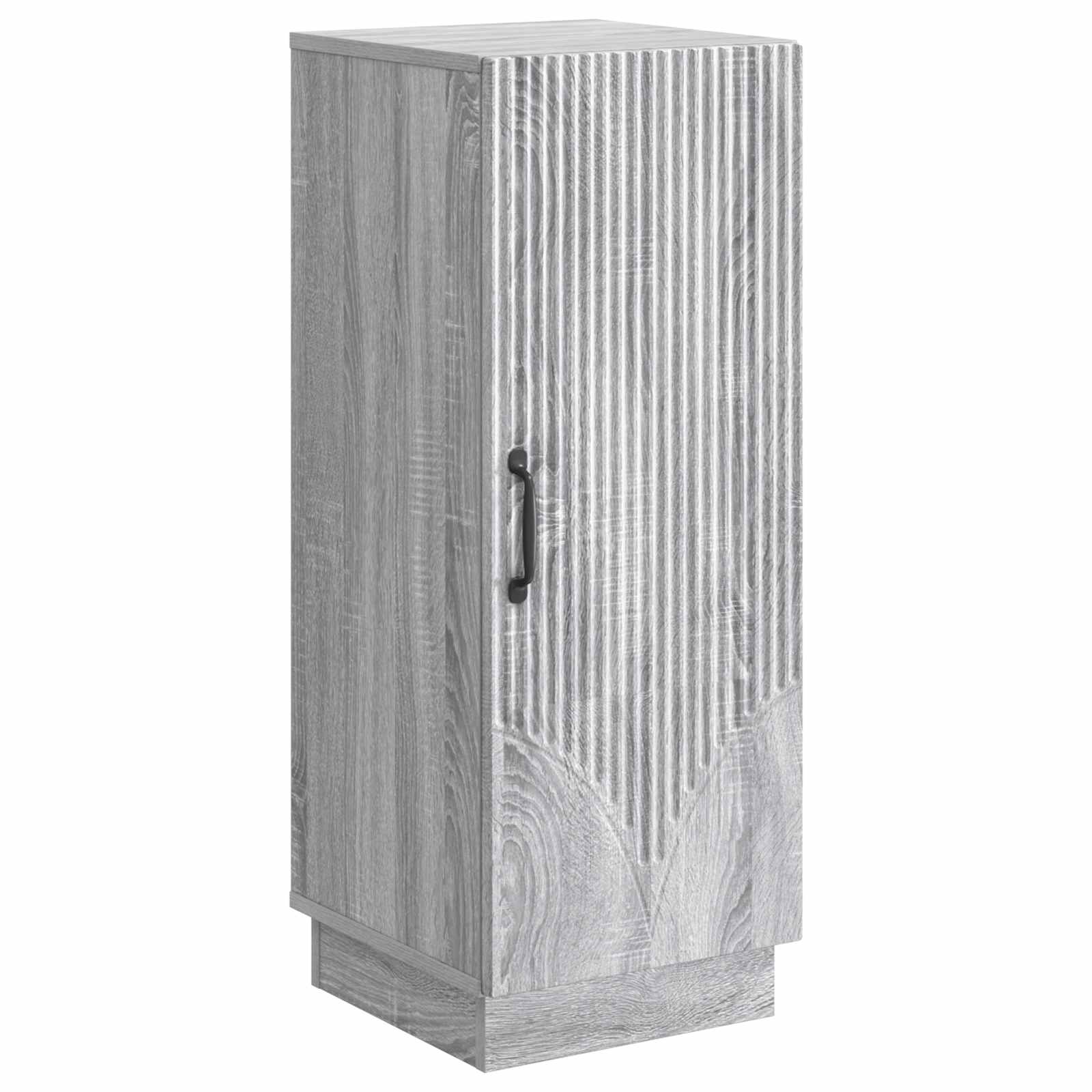 vidaXL Dressoir Zwart 33 x 34,5 x 87 cm Bewerkt hout