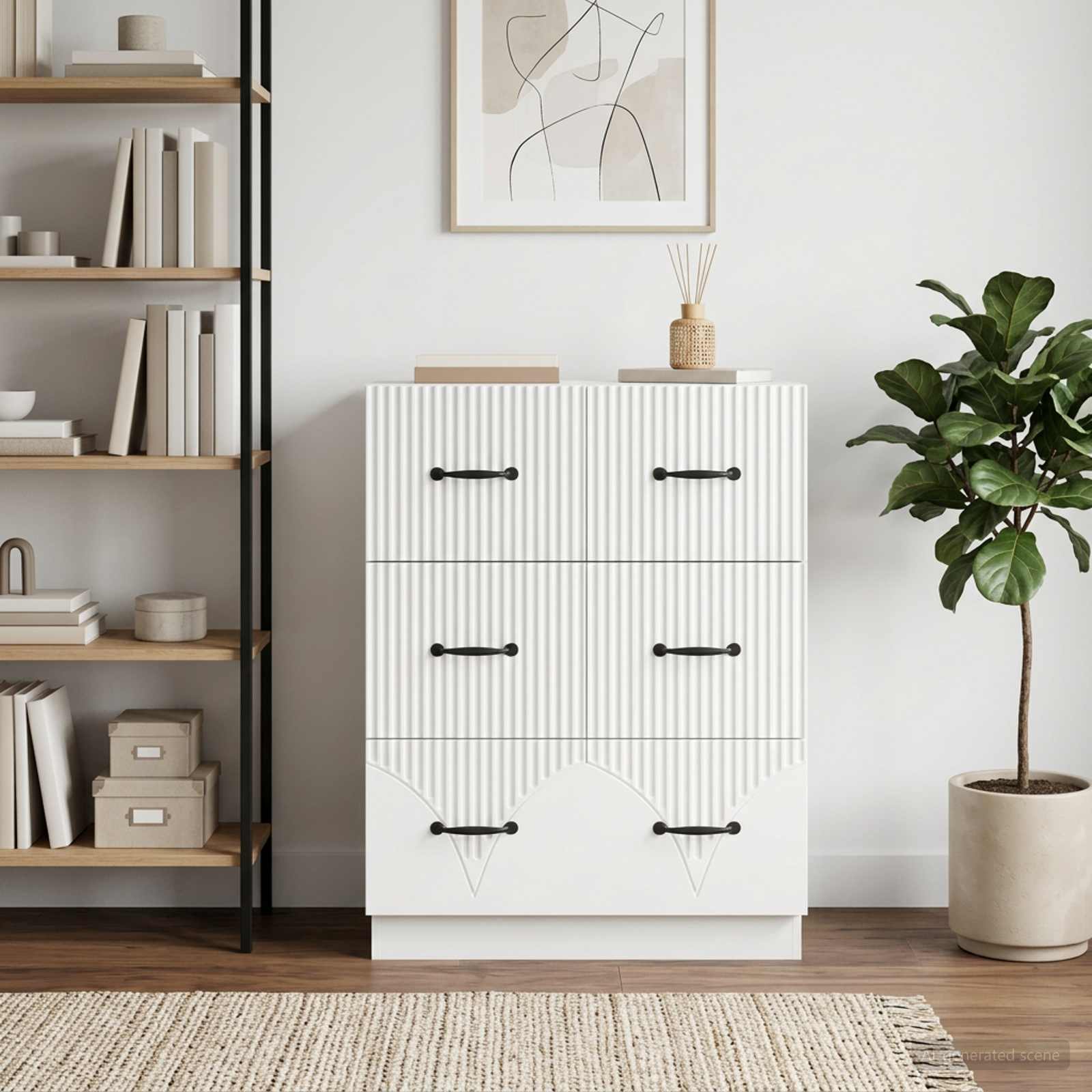 vidaXL Ladenkast Zwart 66 x 34,5 x 87 cm Bewerkt hout