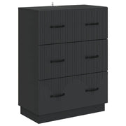 vidaXL Ladenkast Zwart 66 x 34,5 x 87 cm Bewerkt hout
