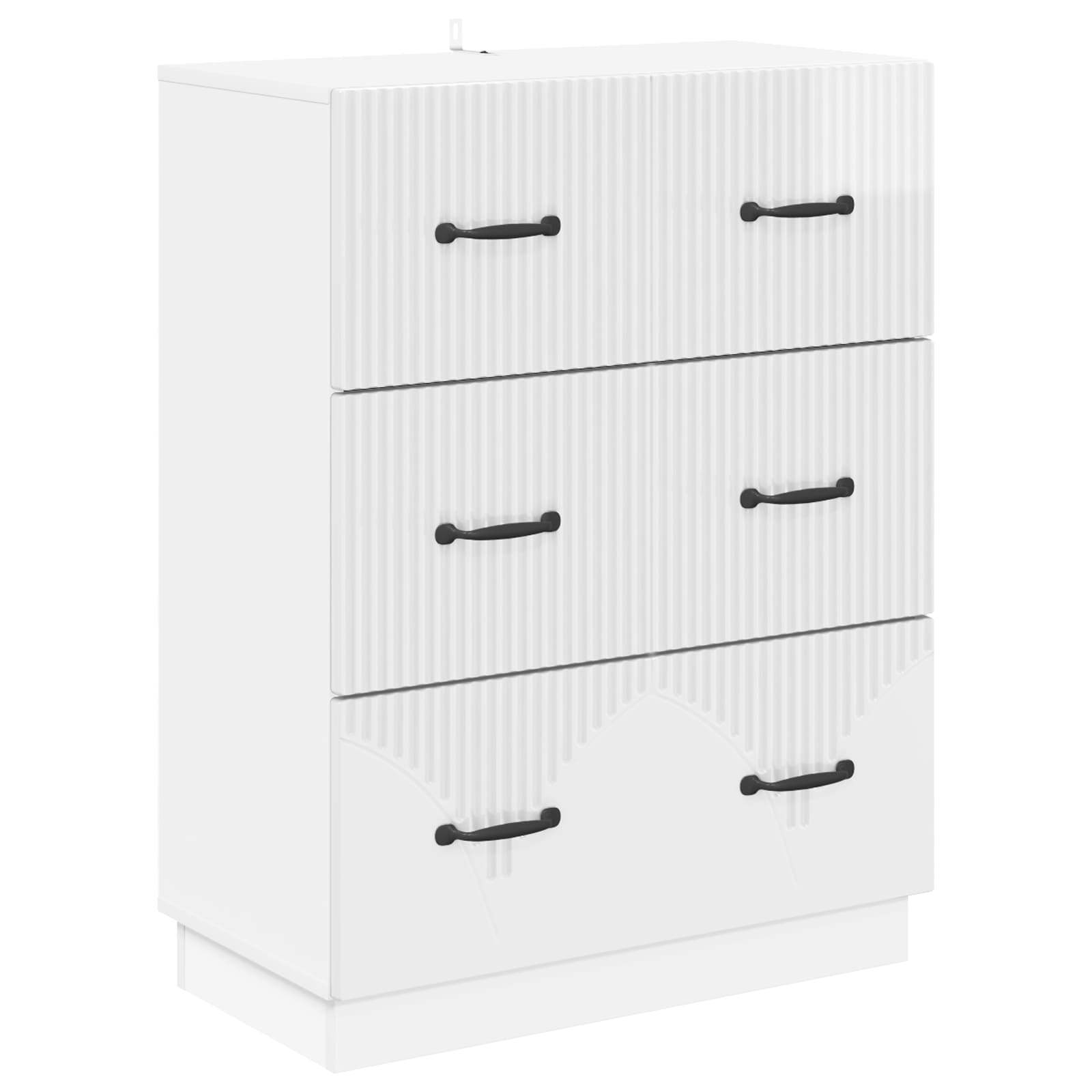 vidaXL Ladenkast Zwart 66 x 34,5 x 87 cm Bewerkt hout
