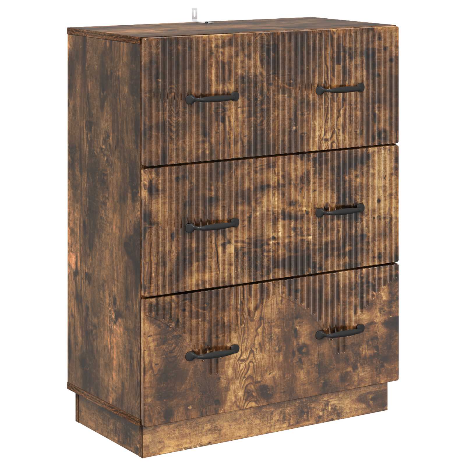 vidaXL Ladenkast Zwart 66 x 34,5 x 87 cm Bewerkt hout
