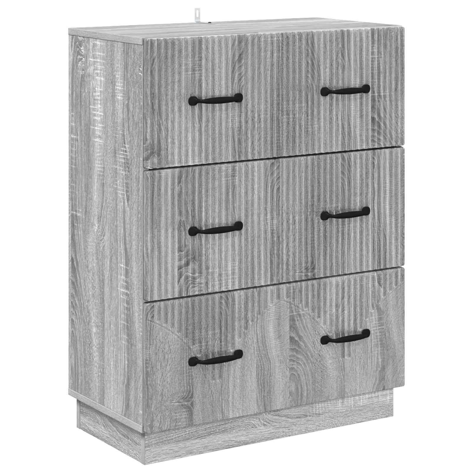 vidaXL Ladenkast Zwart 66 x 34,5 x 87 cm Bewerkt hout