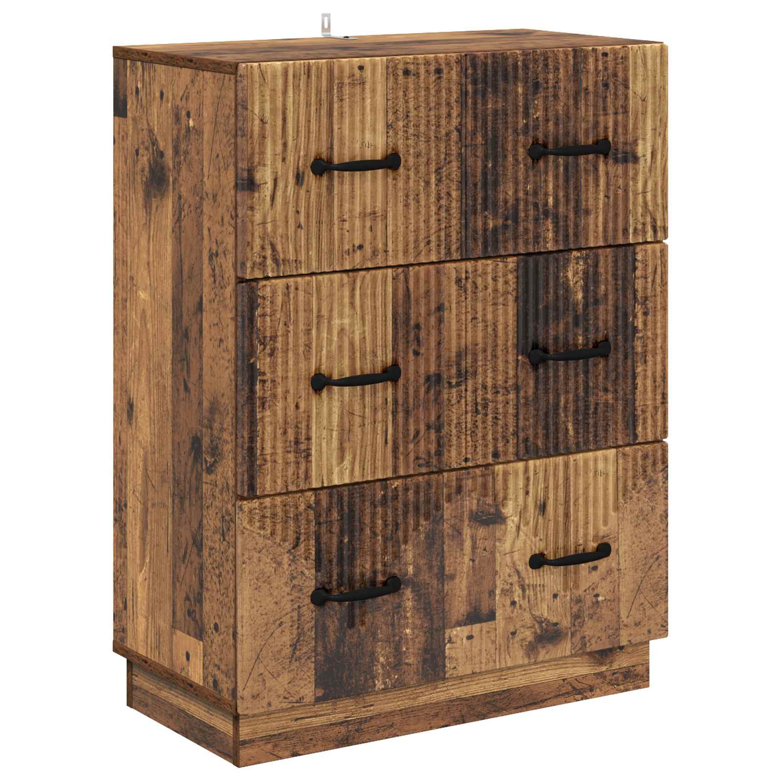 vidaXL Ladenkast Zwart 66 x 34,5 x 87 cm Bewerkt hout