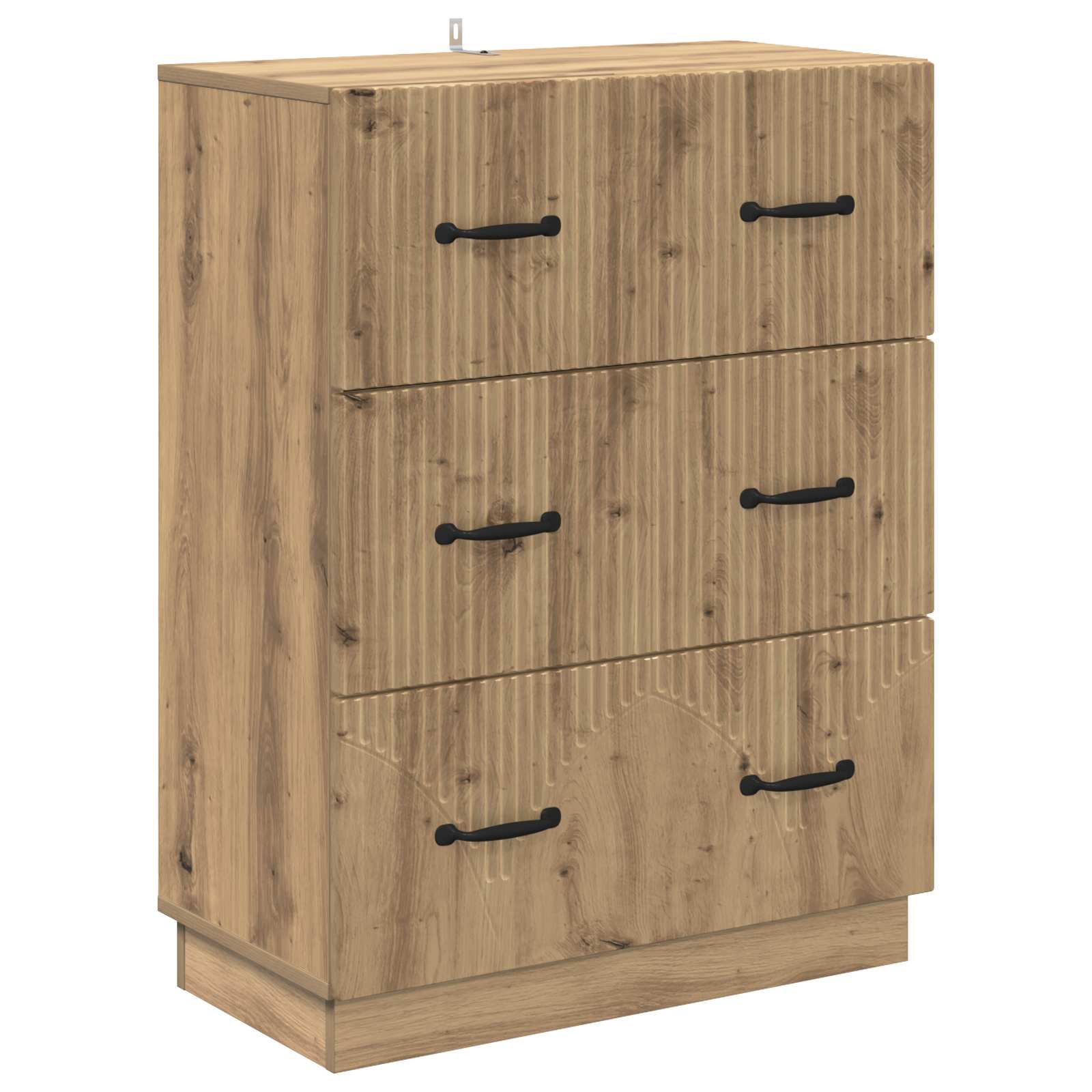 vidaXL Ladenkast Zwart 66 x 34,5 x 87 cm Bewerkt hout
