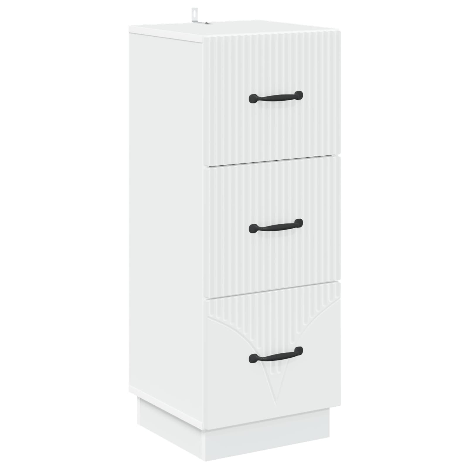 vidaXL Ladenkast Zwart 33 x 34,5 x 87 cm Bewerkt hout