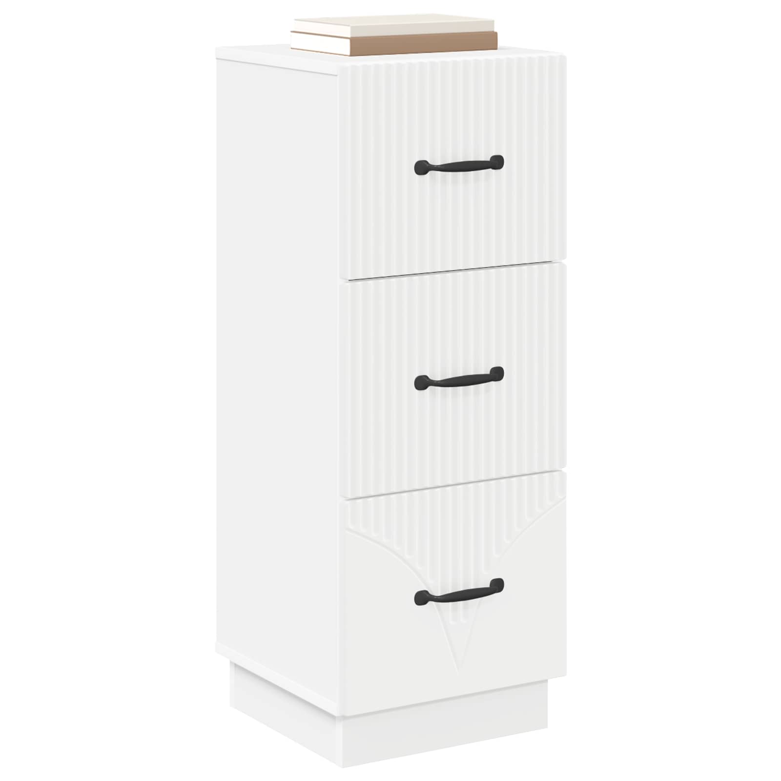 vidaXL Ladenkast Zwart 33 x 34,5 x 87 cm Bewerkt hout