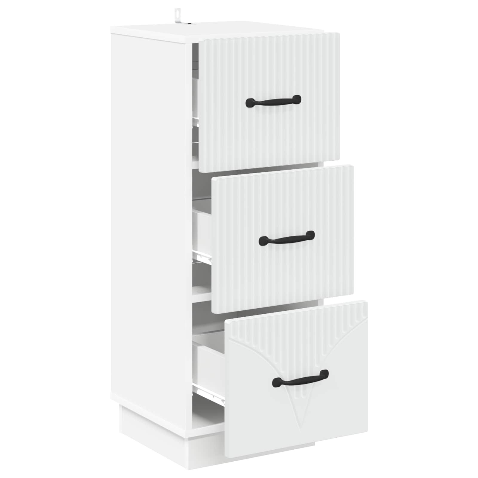 vidaXL Ladenkast Zwart 33 x 34,5 x 87 cm Bewerkt hout