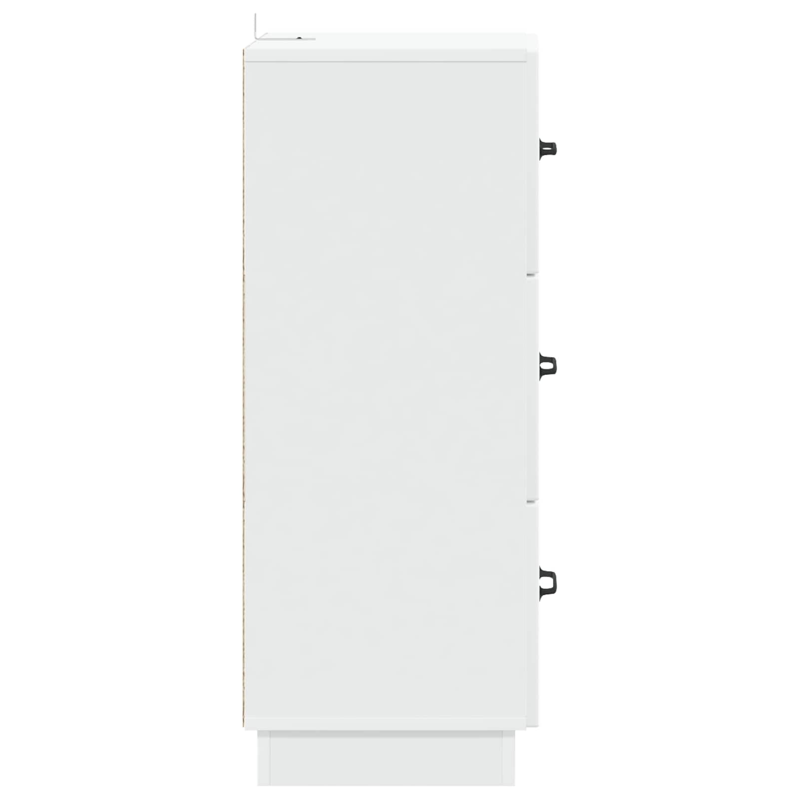 vidaXL Ladenkast Zwart 33 x 34,5 x 87 cm Bewerkt hout