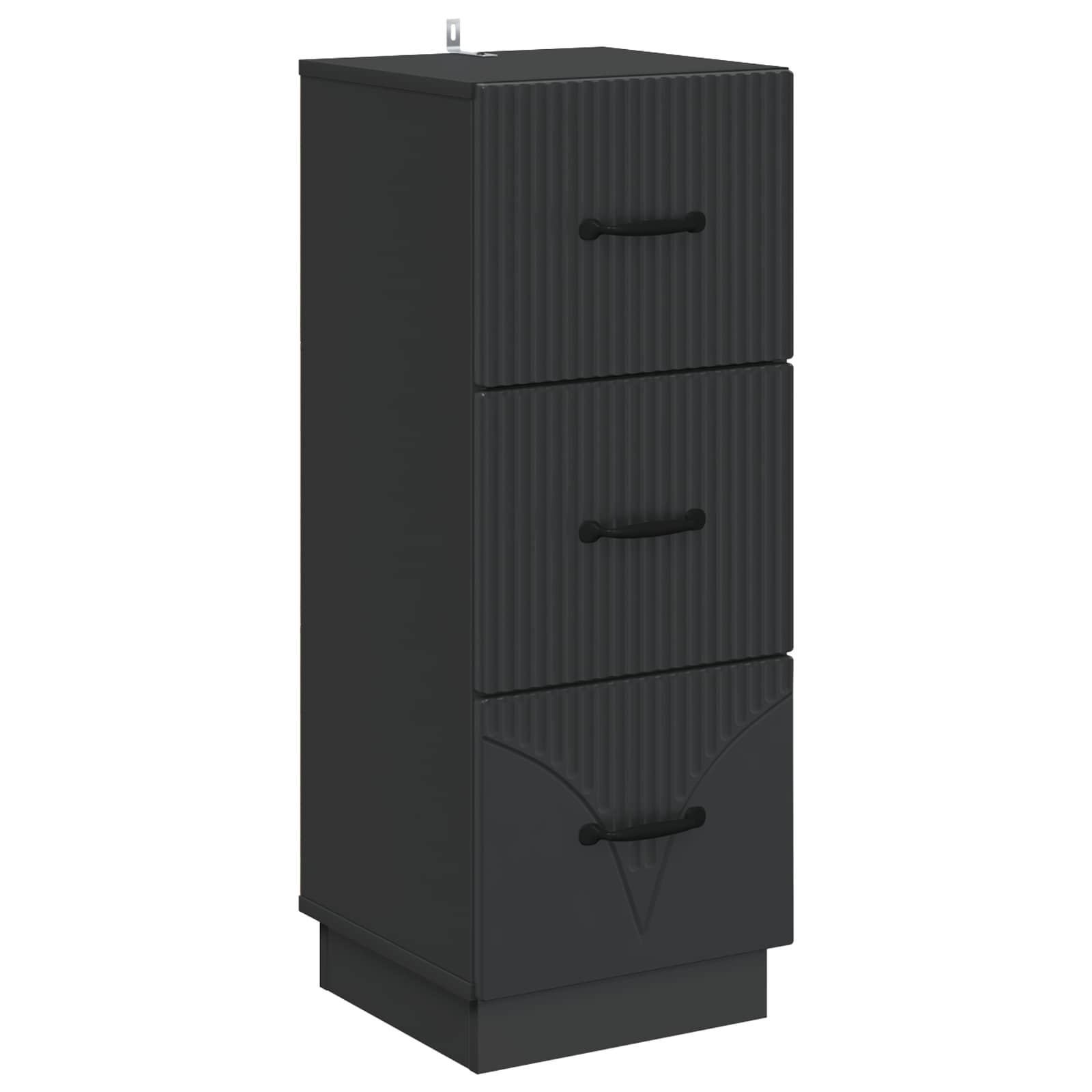 vidaXL Ladenkast Zwart 33 x 34,5 x 87 cm Bewerkt hout