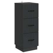 vidaXL Ladenkast Zwart 33 x 34,5 x 87 cm Bewerkt hout
