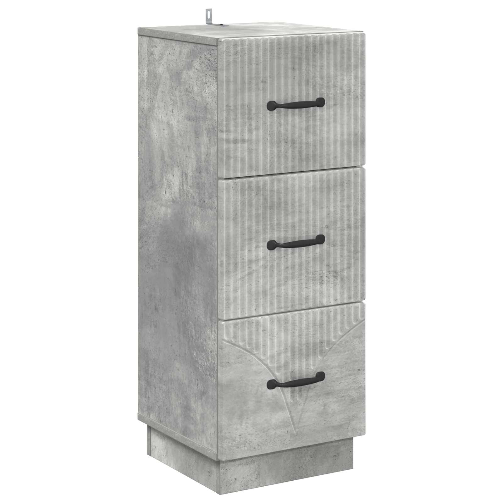 vidaXL Ladenkast Zwart 33 x 34,5 x 87 cm Bewerkt hout