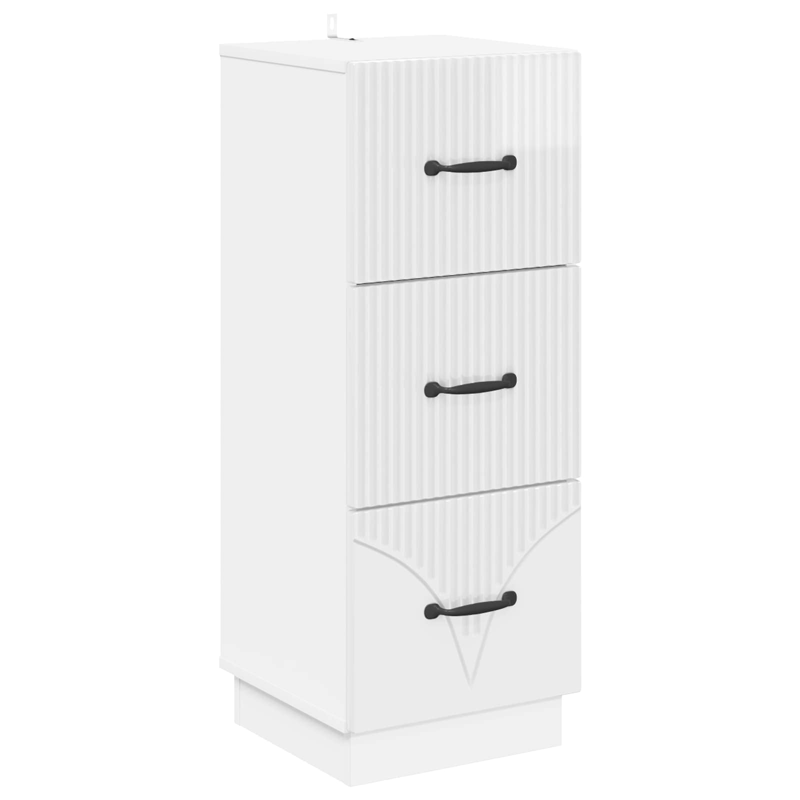 vidaXL Ladenkast Zwart 33 x 34,5 x 87 cm Bewerkt hout