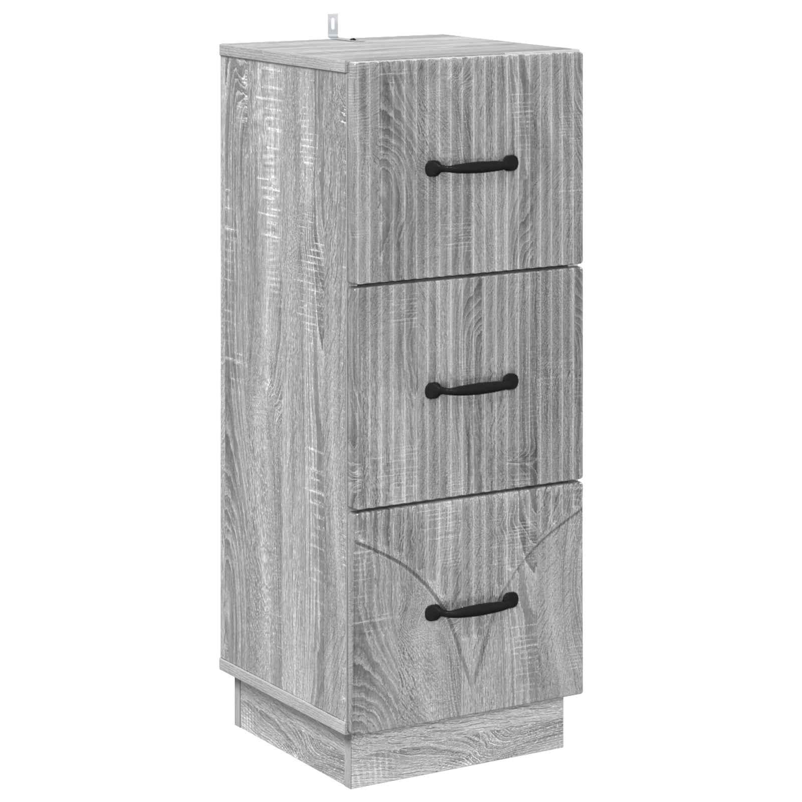 vidaXL Ladenkast Zwart 33 x 34,5 x 87 cm Bewerkt hout