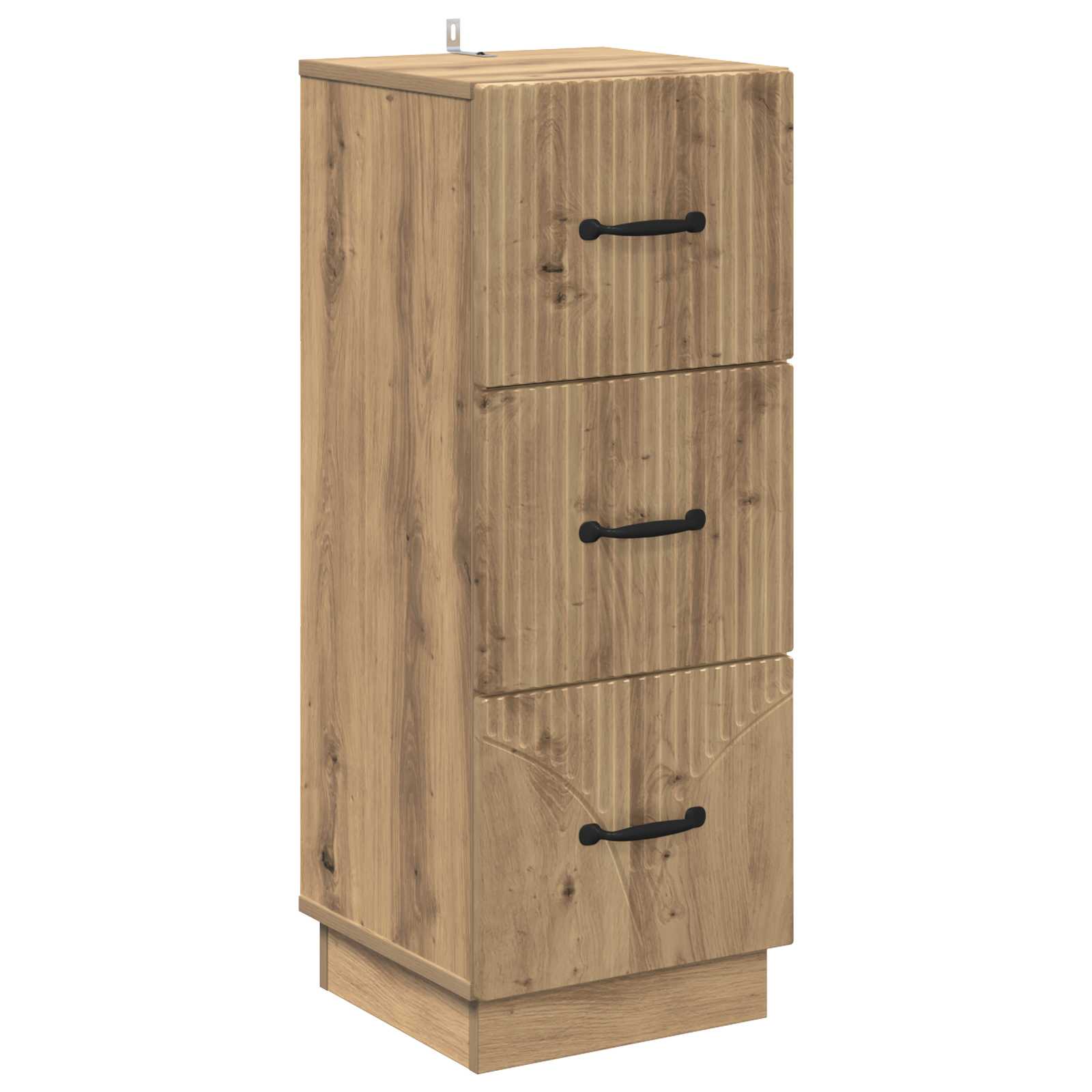 vidaXL Ladenkast Zwart 33 x 34,5 x 87 cm Bewerkt hout
