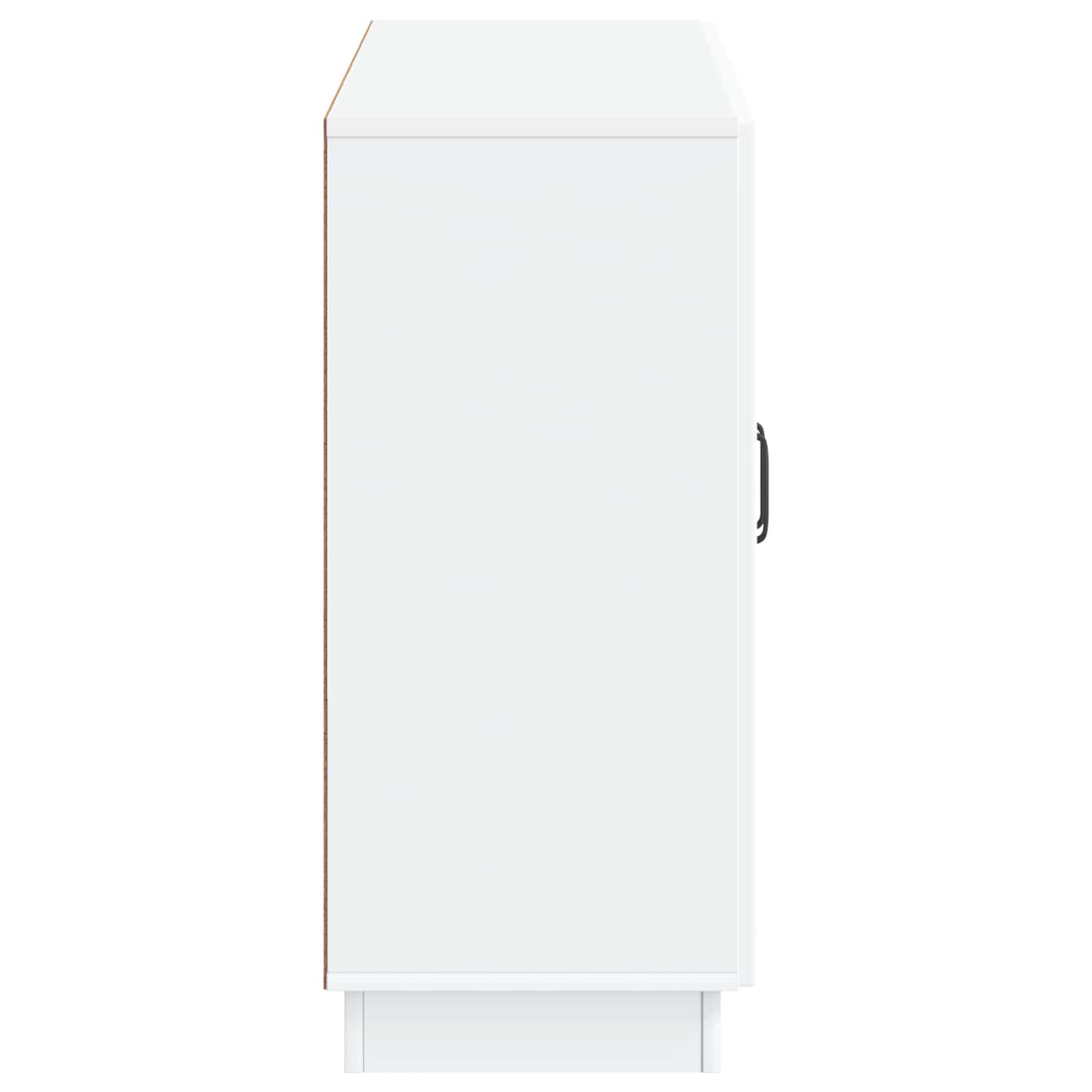 vidaXL Dressoir Zwart 89 x 34,5 x 77 cm Bewerkt hout