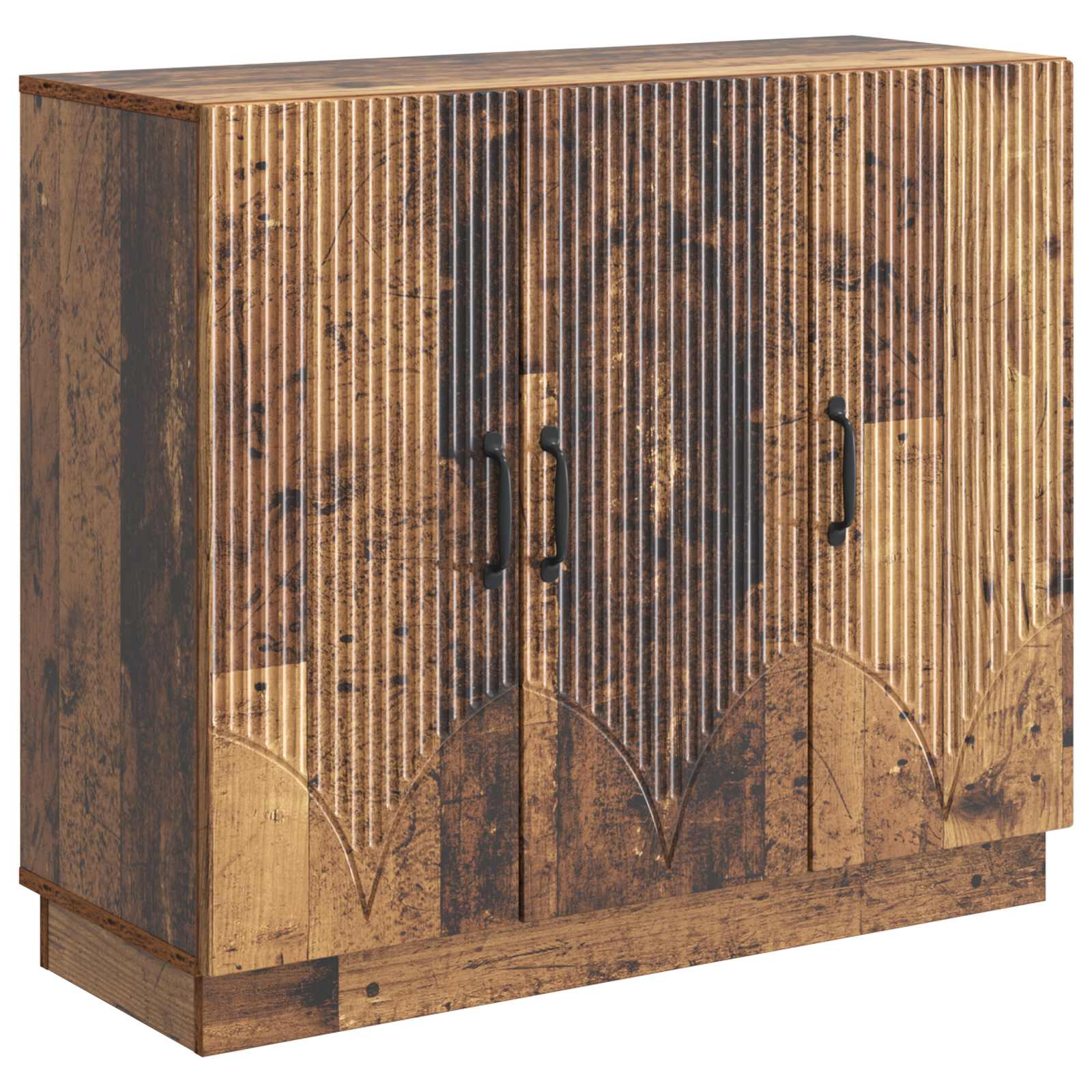 vidaXL Dressoir Zwart 89 x 34,5 x 77 cm Bewerkt hout