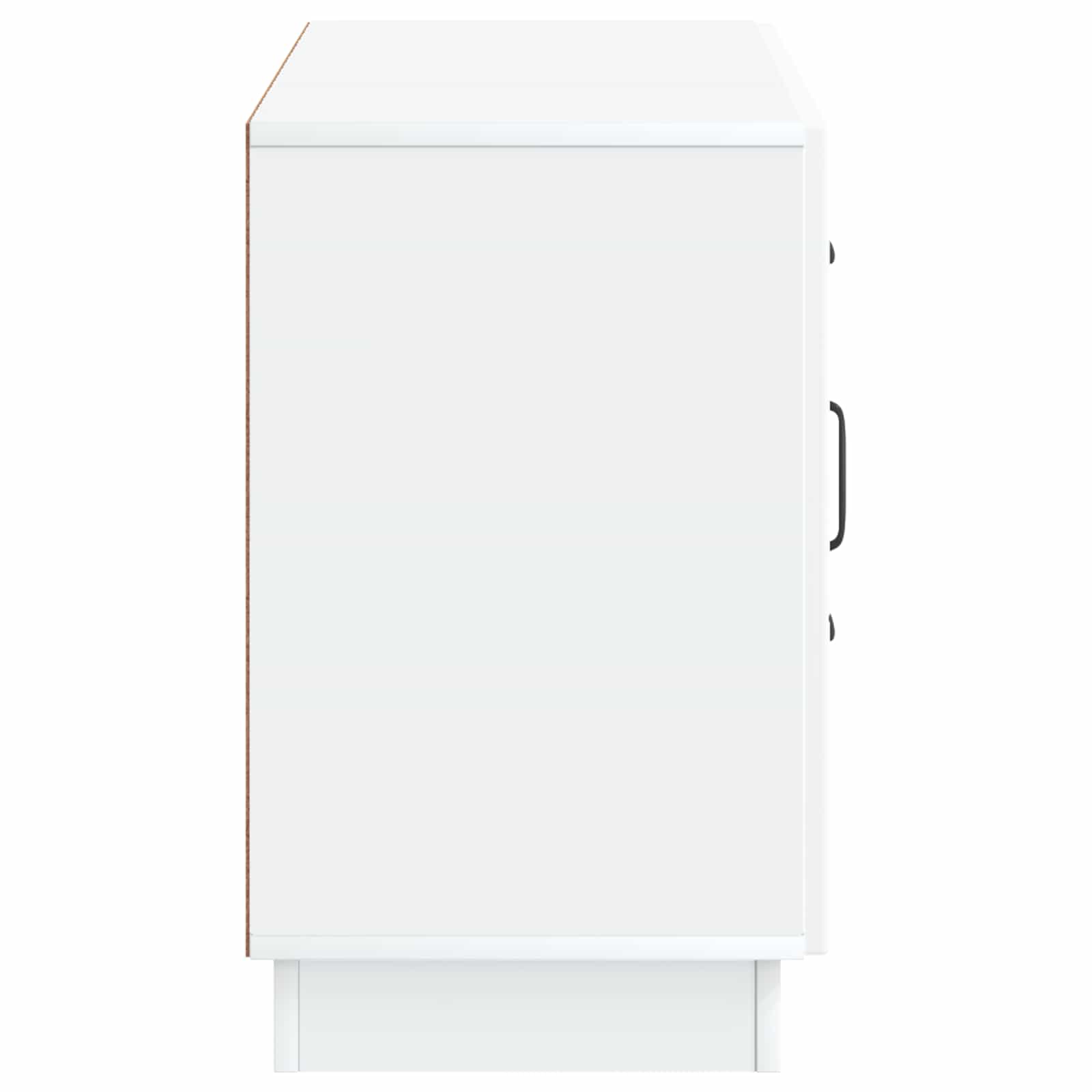vidaXL Dressoir met lade Zwart 89 x 34,5 x 57 cm Bewerkt hout