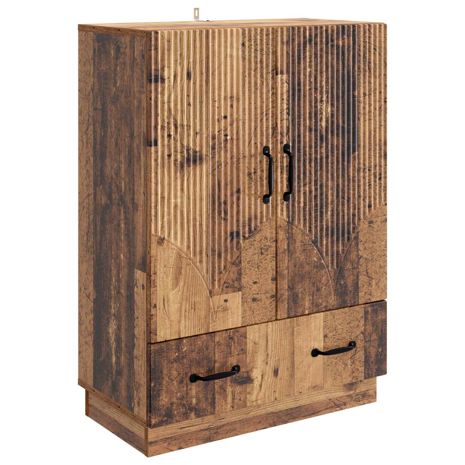 vidaXL Dressoir met lade Zwart 66 x 34,5 x 92 cm Bewerkt hout