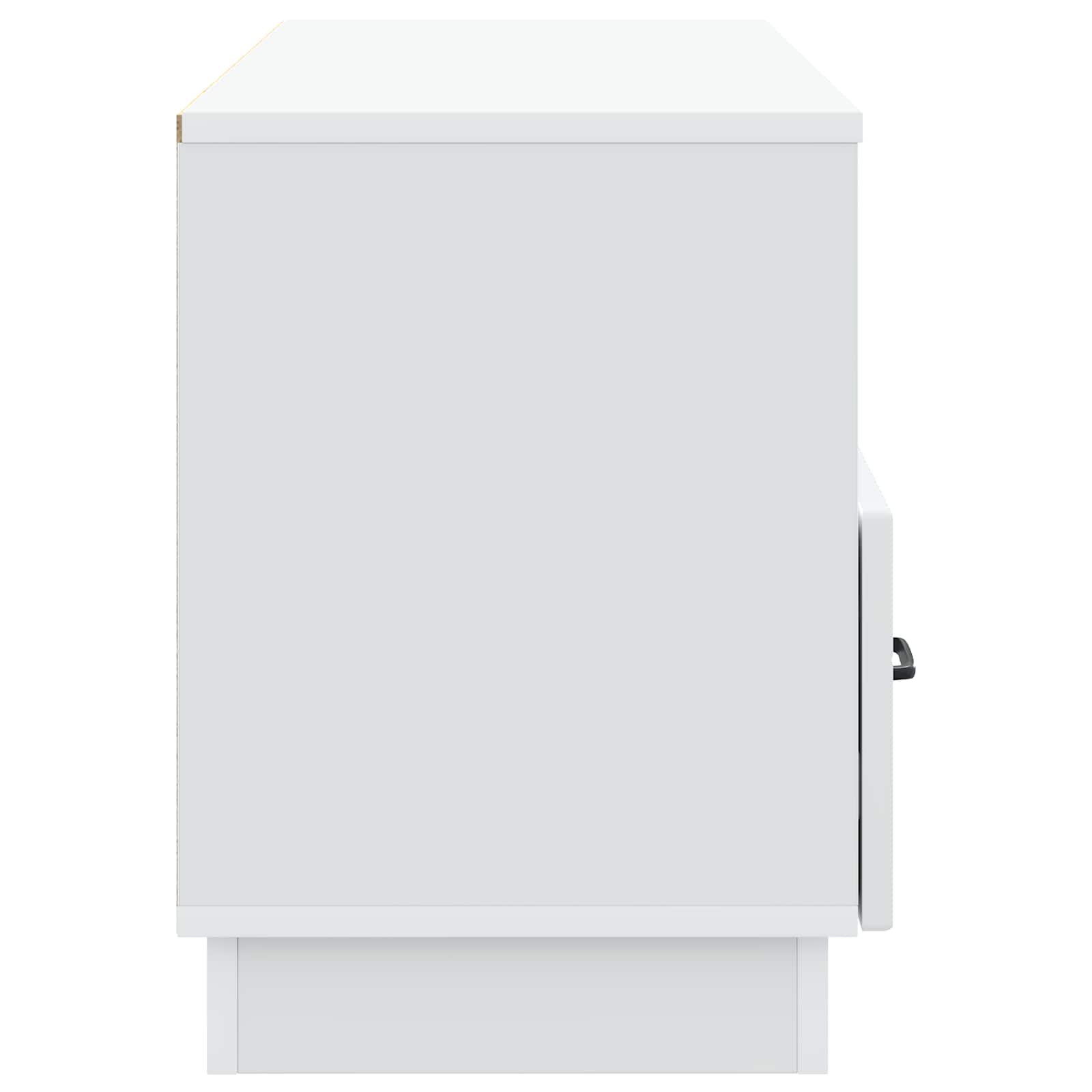 vidaXL TV-kast met lade Zwart 102 x 34,5 x 47 cm Bewerkt hout