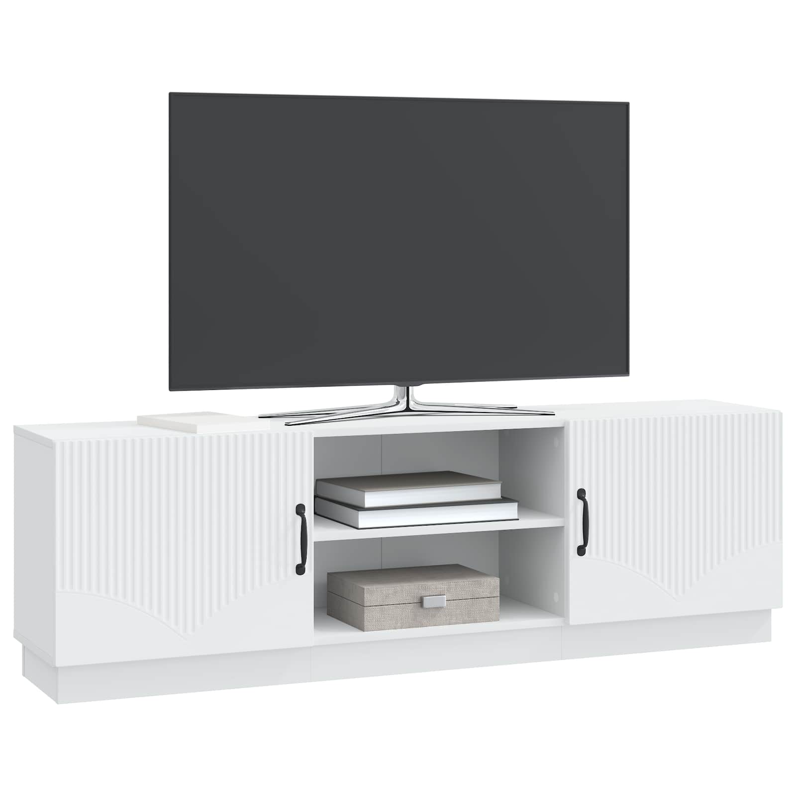vidaXL TV-kast Zwart 150 x 31 x 47 cm Bewerkt hout